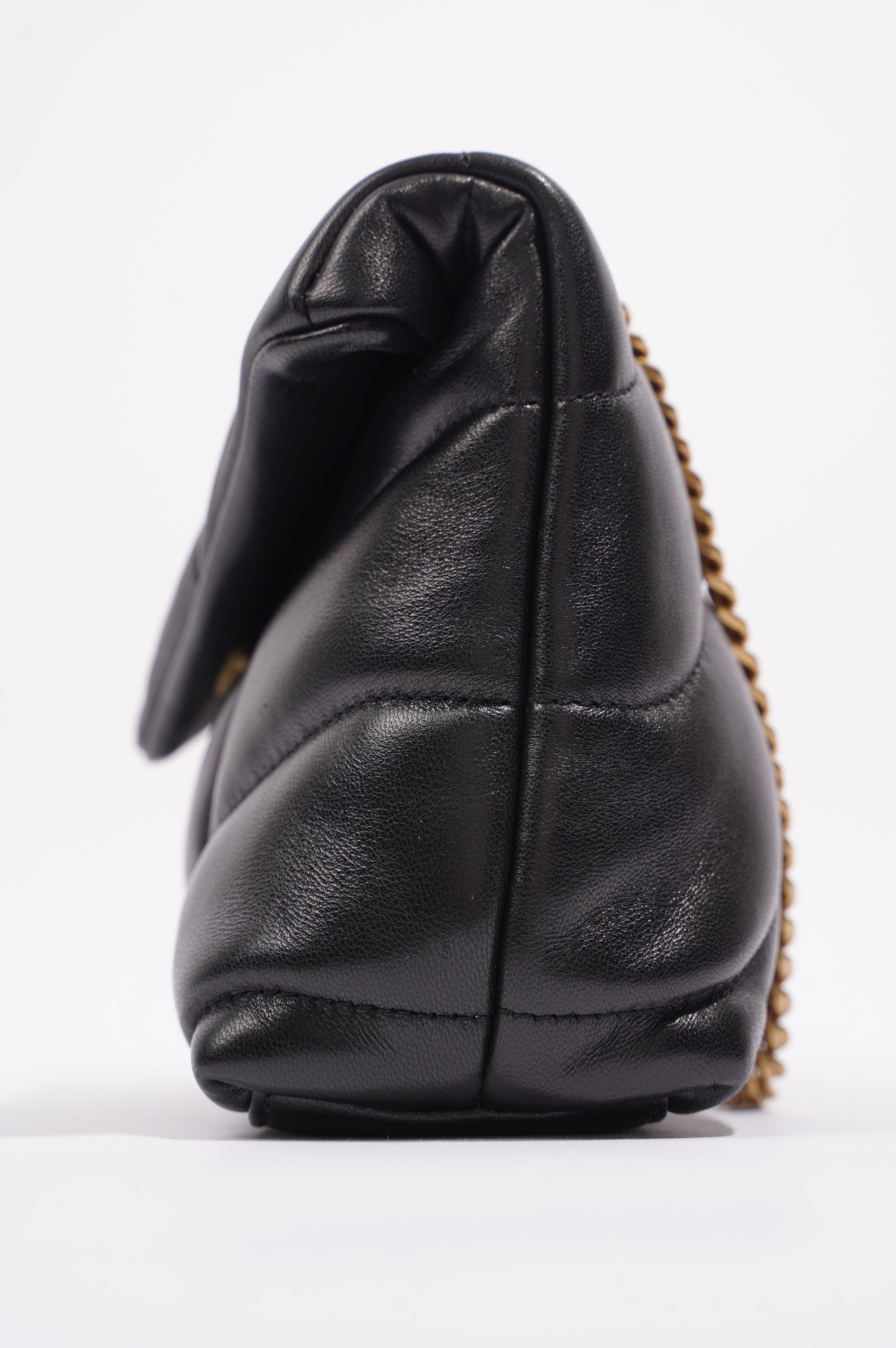 Saint Laurent Womens Loulou Toy Puffer Bag Black