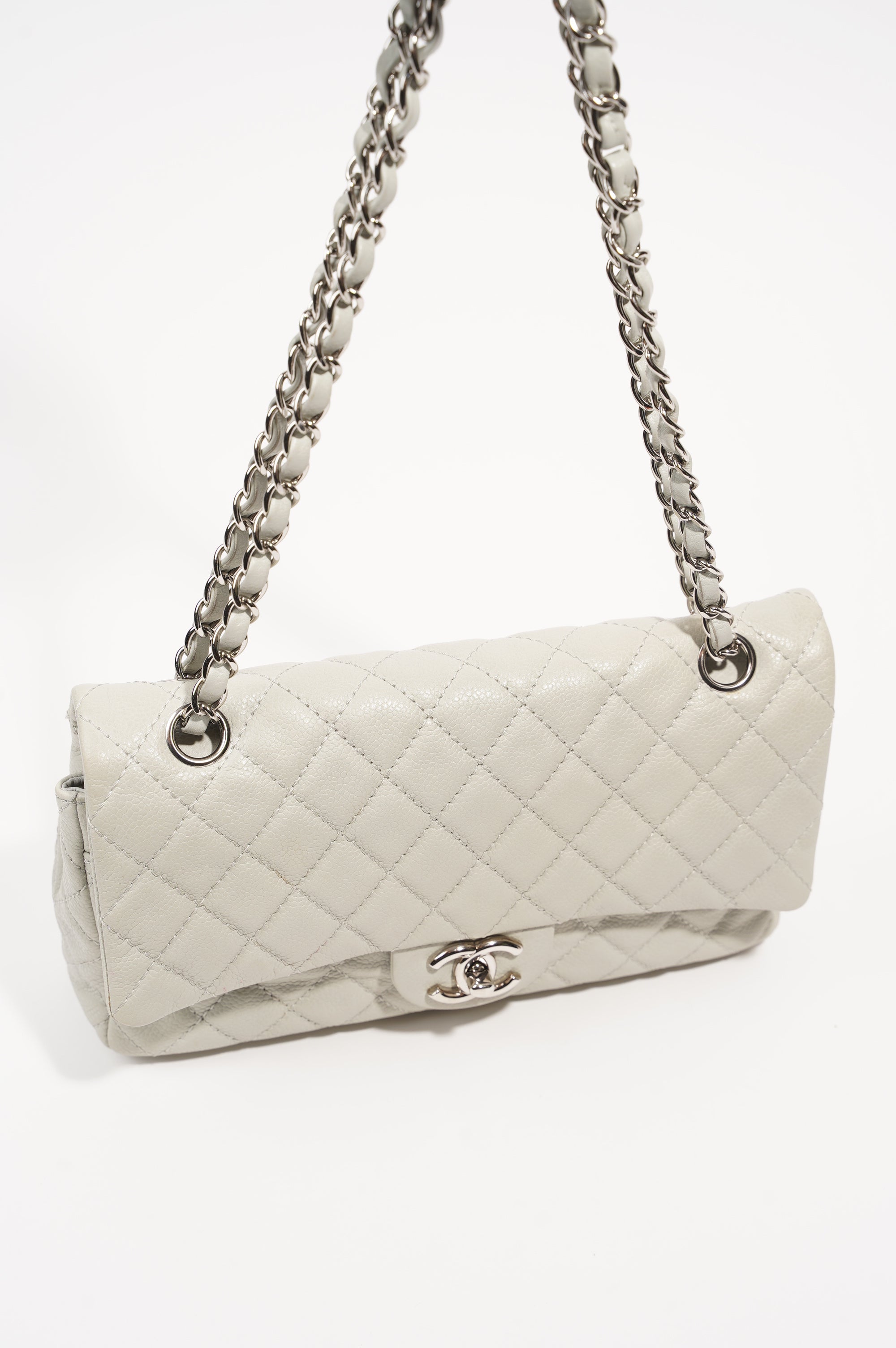 Chanel Quilted Caviar Leather Classic Double Flap Medium