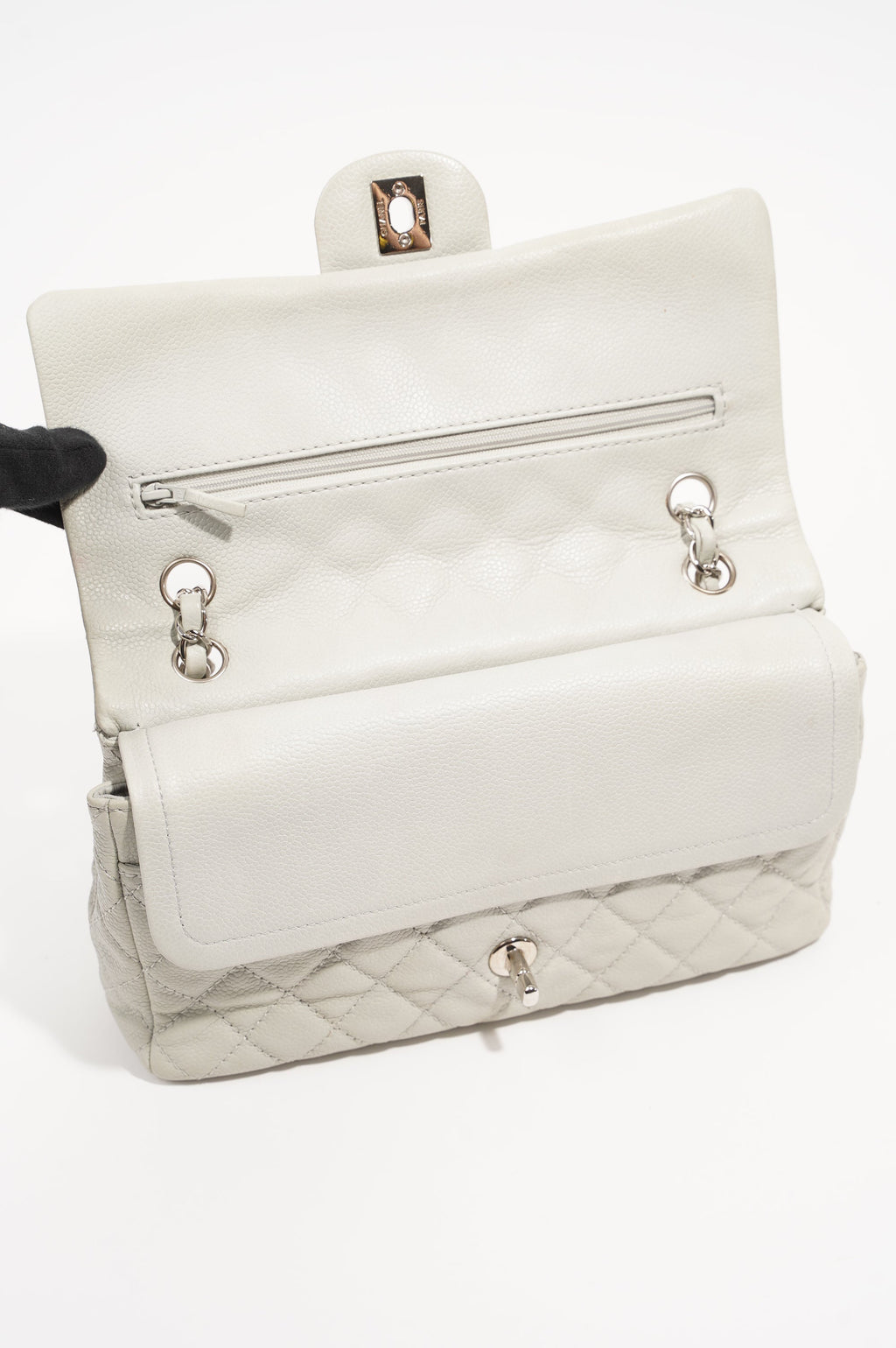 Chanel Quilted Caviar Leather Classic Double Flap Medium