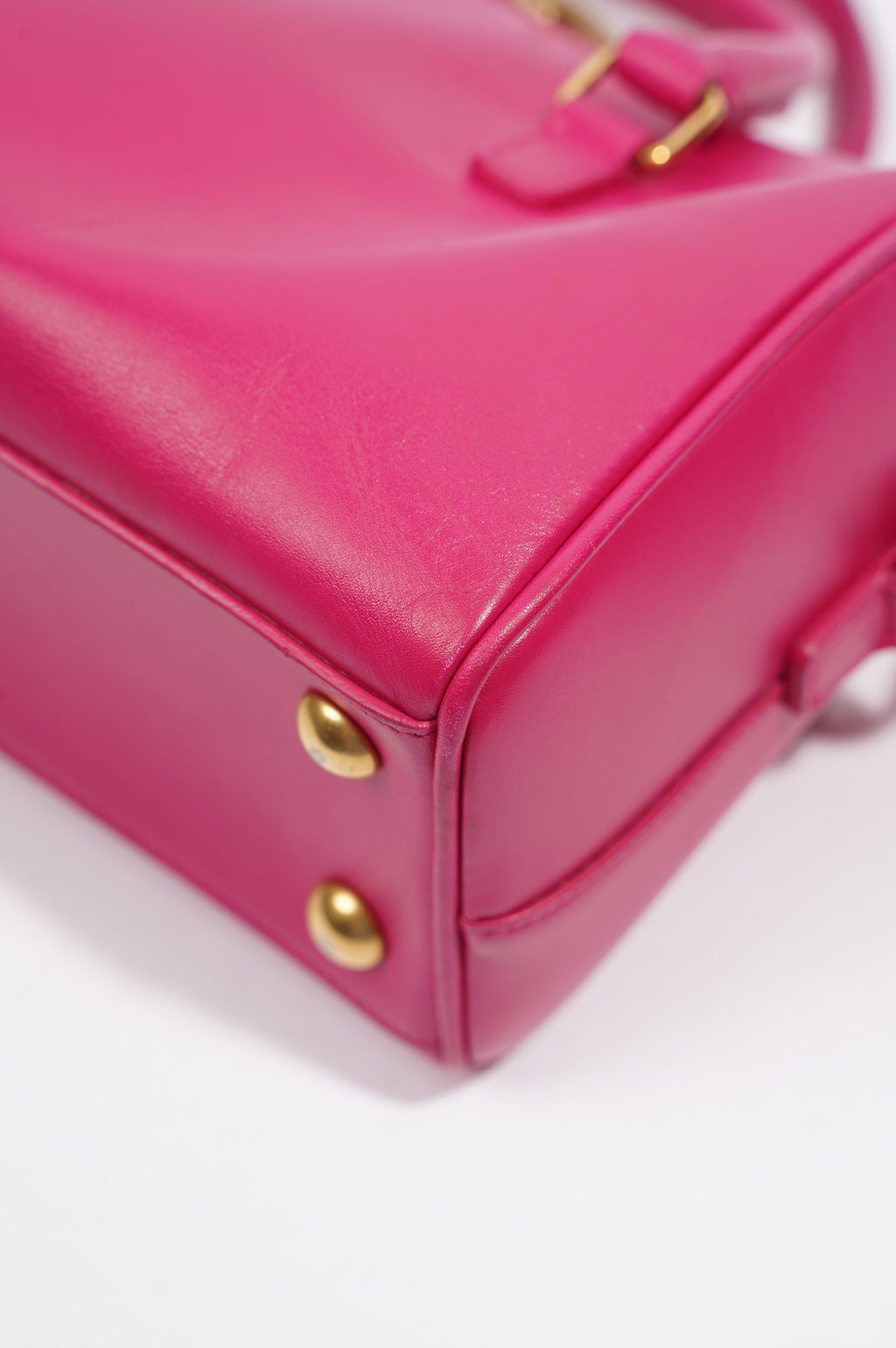 Saint Laurent Womens Duffle Bag Pink Leather Baby