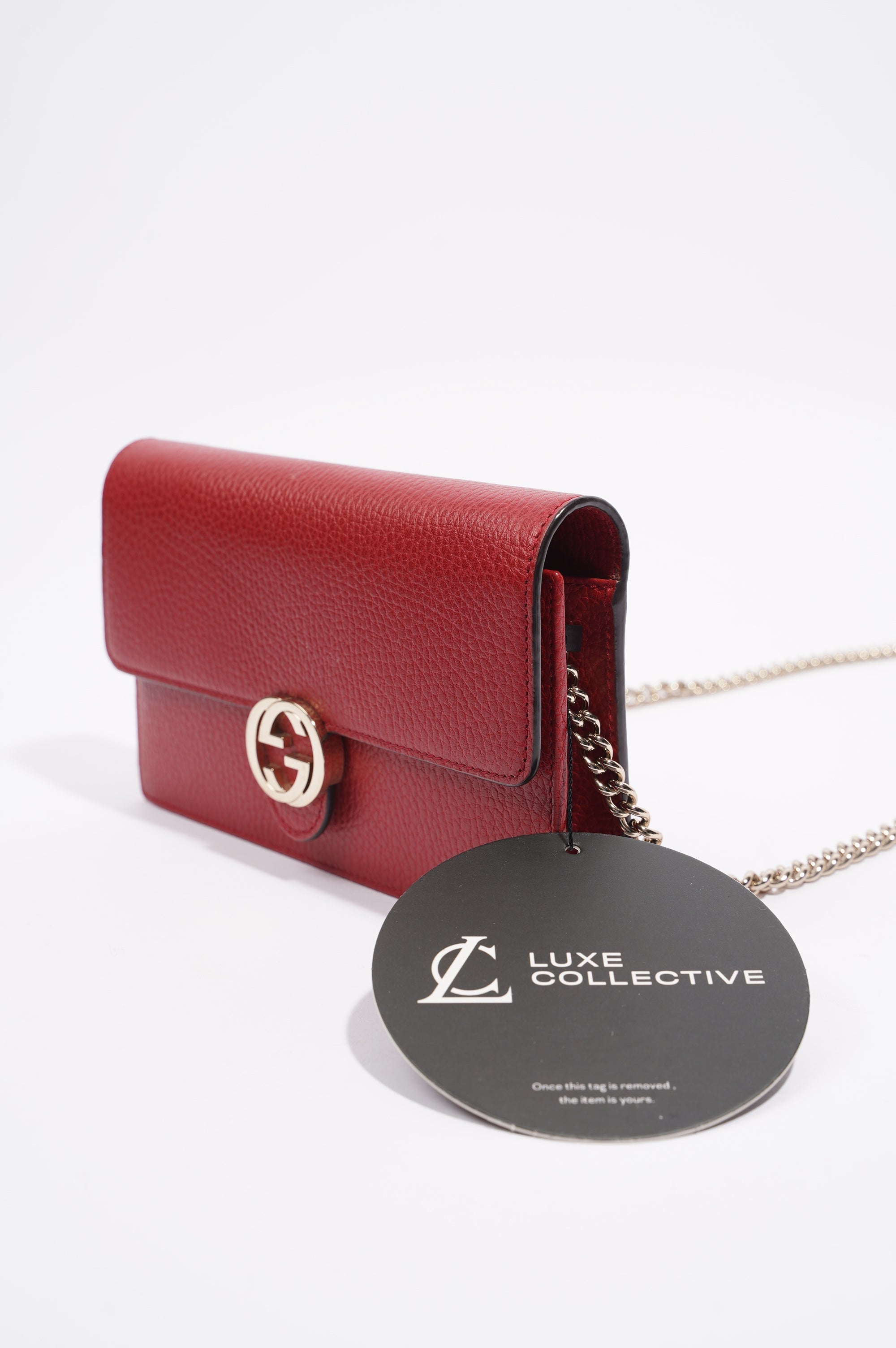 Gucci Womens Interlocking WOC Red