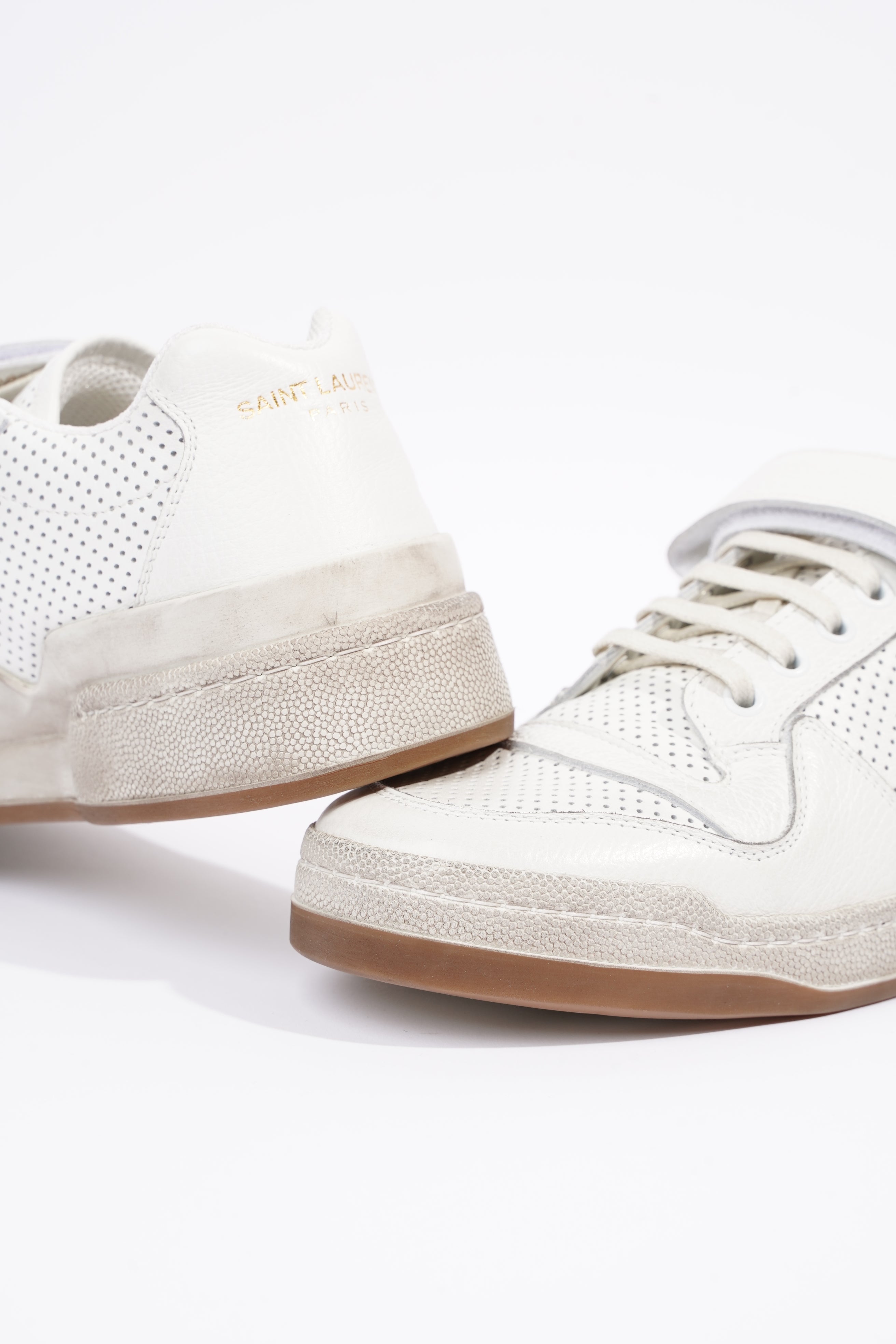 Saint Laurent Womens SL24 Low Top Sneaker White EU 41 / UK 8