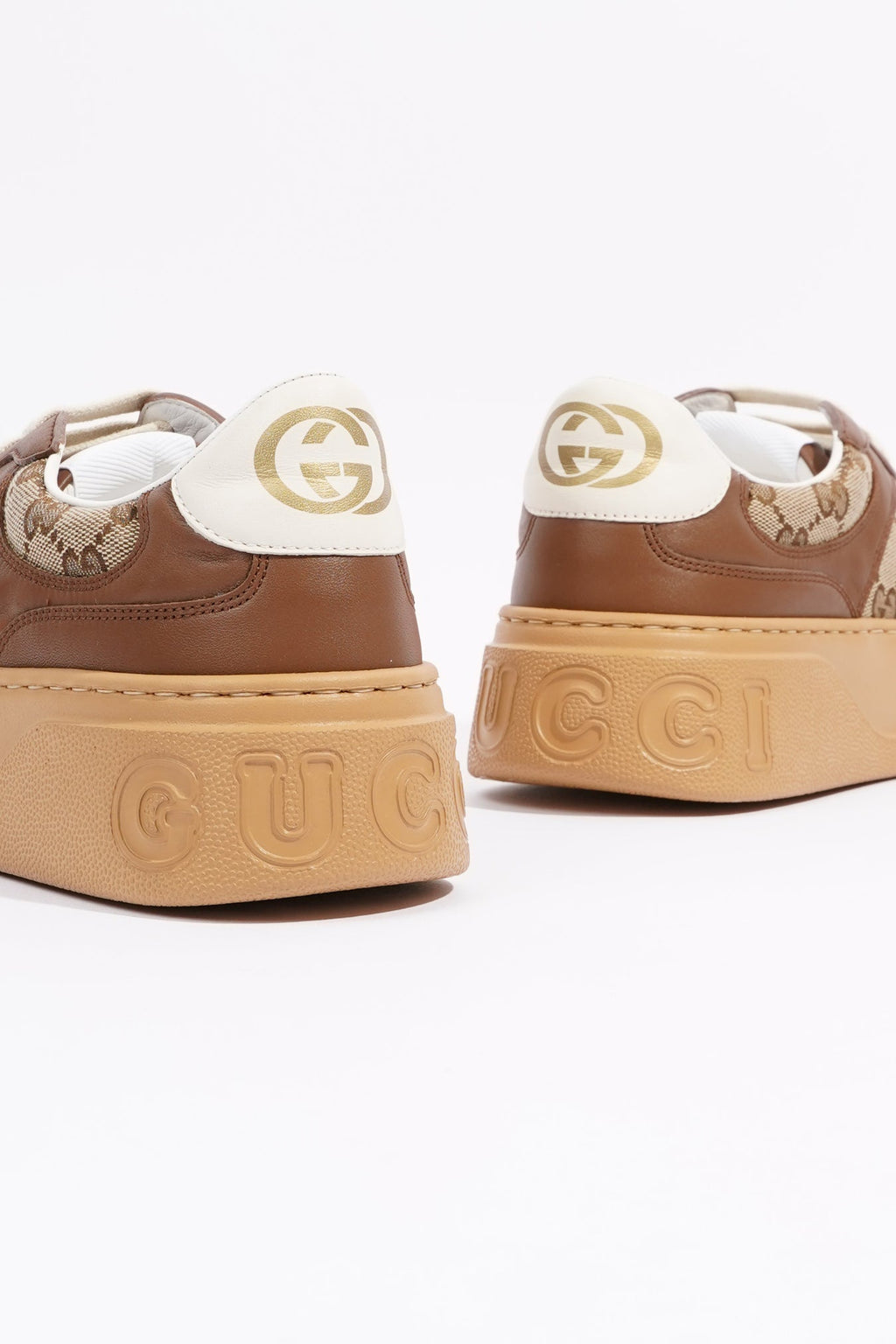 Gucci Womens GG Sneaker Beige / Ebony EU 40 / UK 7