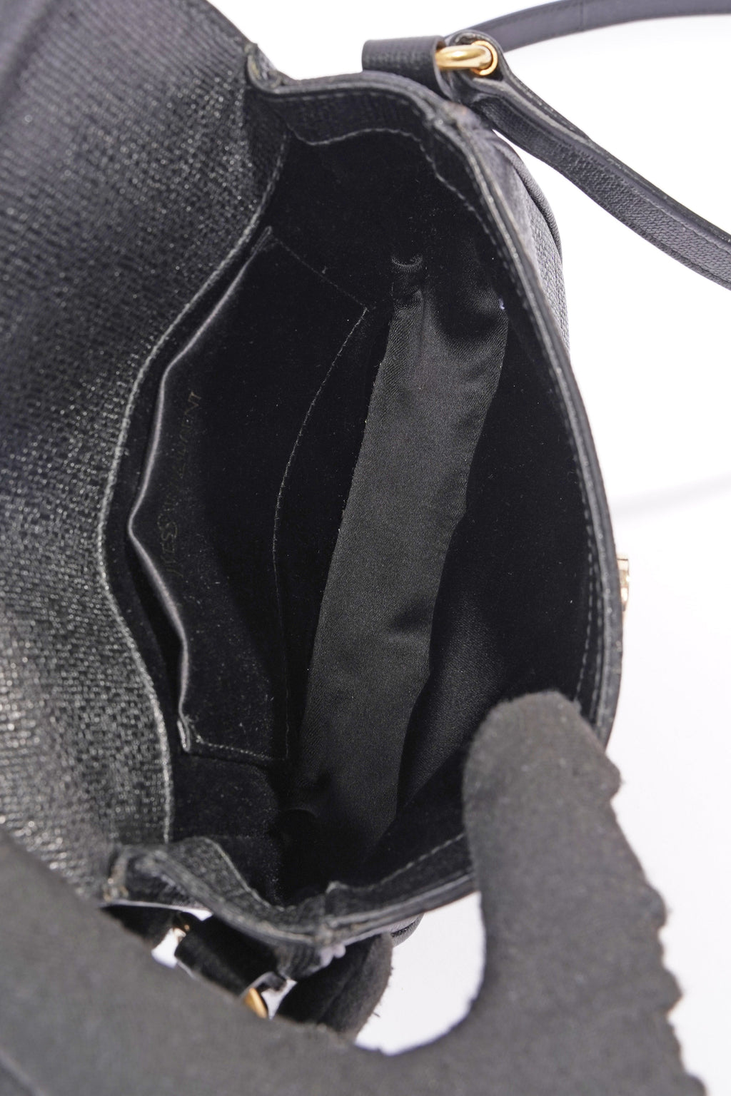Saint Laurent Chyc Crossbody Bag Black Leather