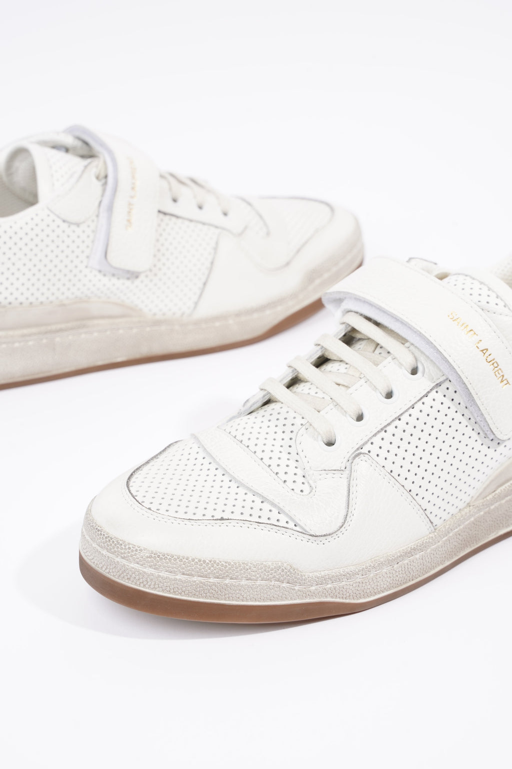 Saint Laurent Womens SL24 Low Top Sneaker White EU 41 / UK 8