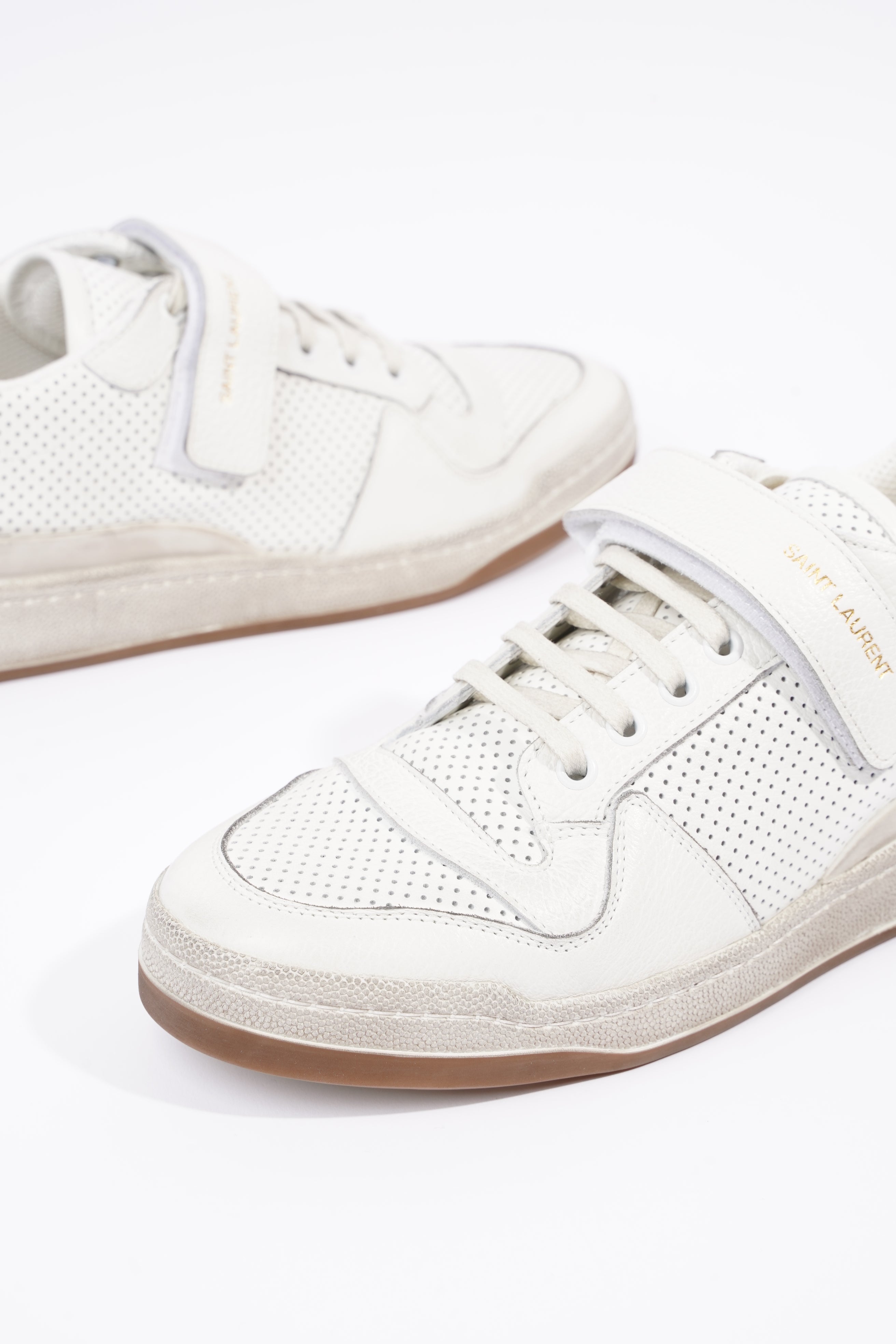 Saint Laurent Womens SL24 Low Top Sneaker White EU 41 / UK 8
