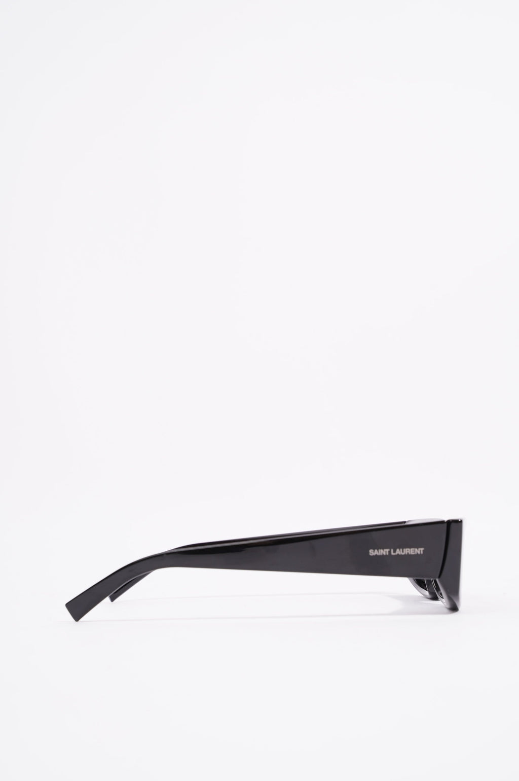 Saint Laurent Womens Rectangular Sunglasses Black Acetate 145