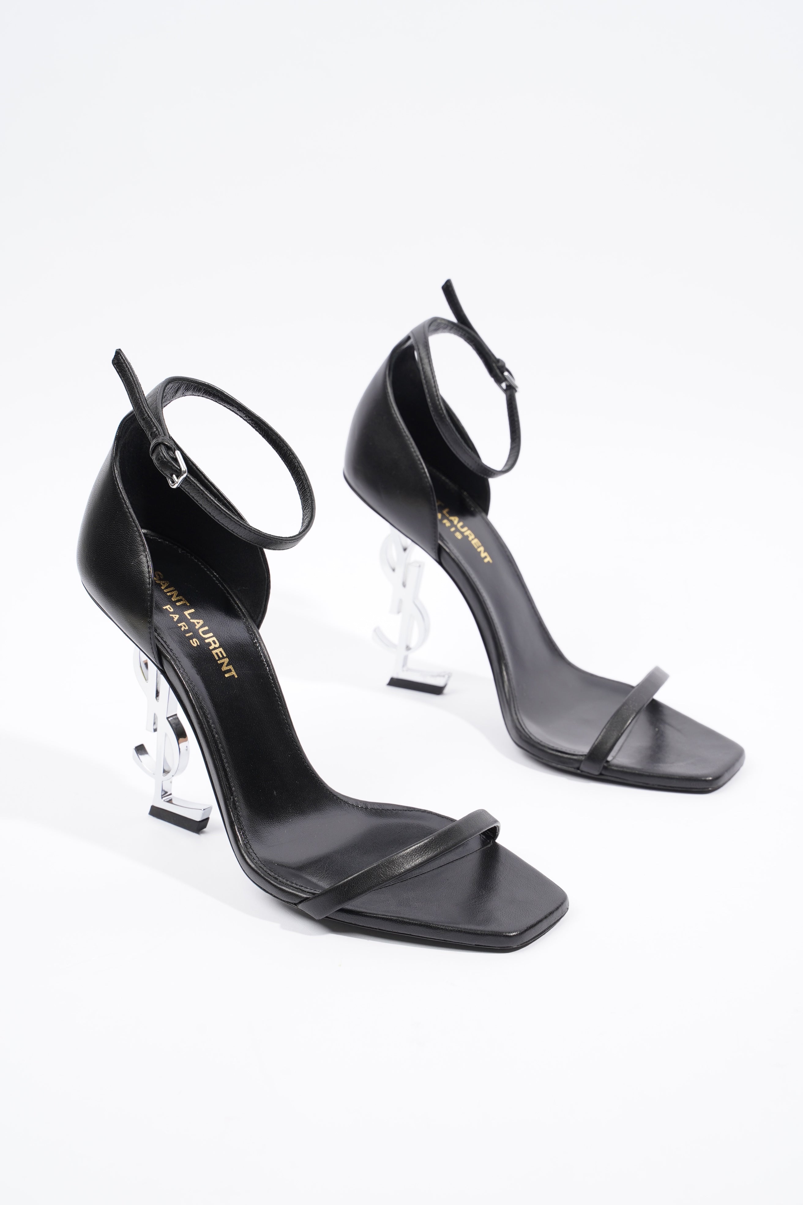Saint Laurent Opyum 110 Sandal Black / Silver EU 38.5 / UK 5.5