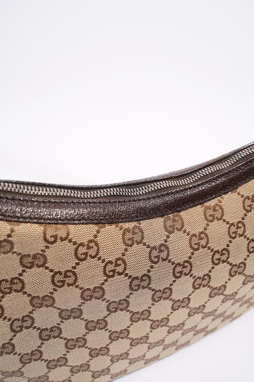 Gucci Canvas Shoulder Bag Beige