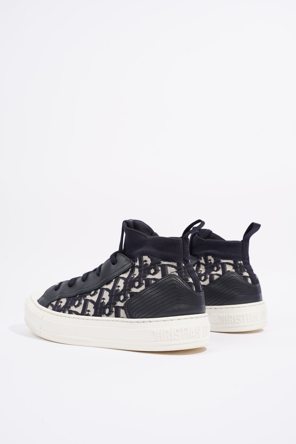 Christian Dior Womens Walk n' Dior High Top Sneaker Oblique EU 39 / UK 6