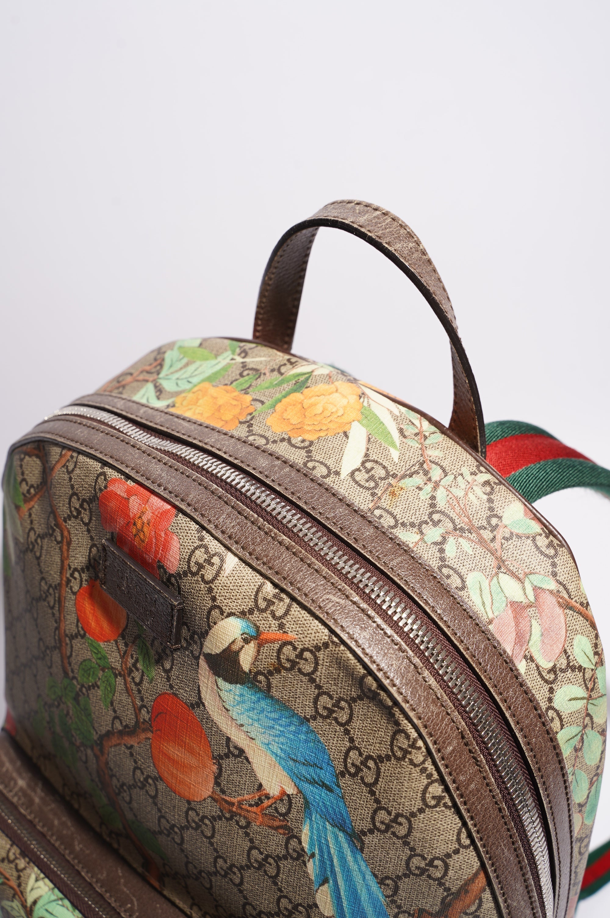 Gucci Womens GG Supreme Backpack Supreme / Floral