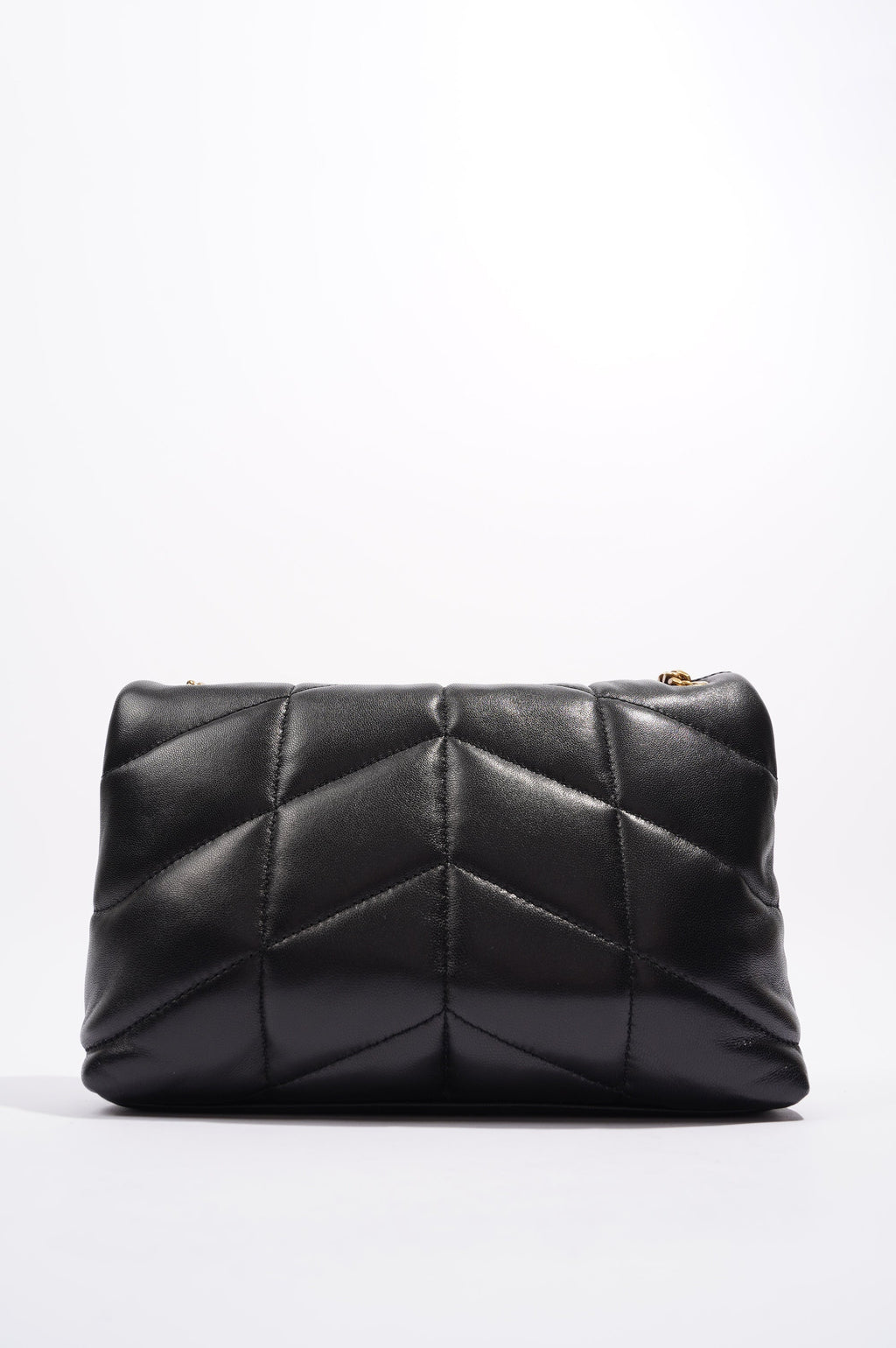 Saint Laurent Womens Loulou Toy Puffer Bag Black