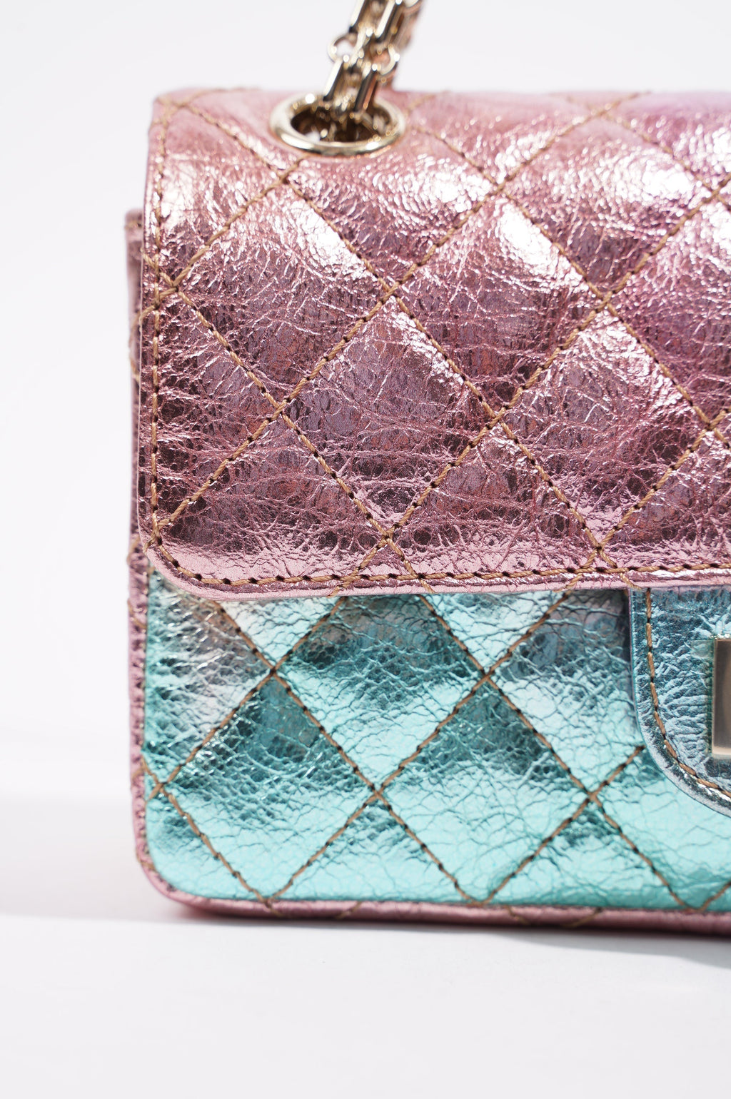 Chanel Womens The Mermaid Re-Issue 2.55 Goatskin Small
