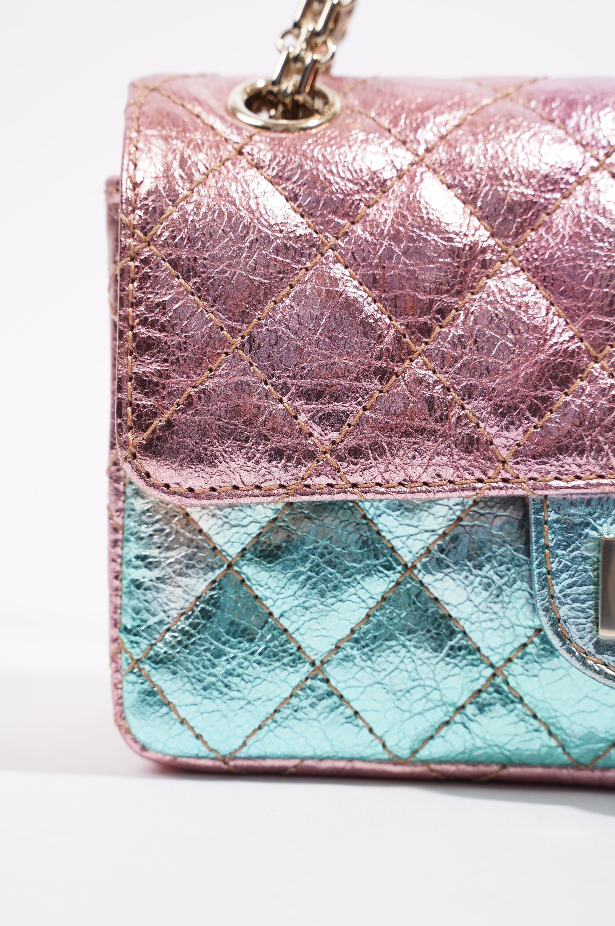 Chanel Womens The Mermaid Re-Issue 2.55 Goatskin Small