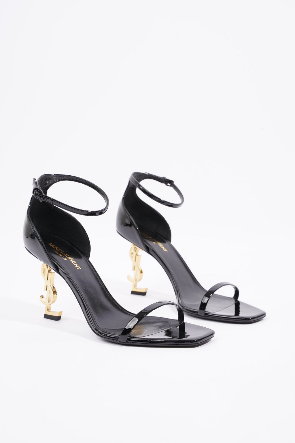 Saint Laurent Womens Opyum Patent Black EU 40 / UK 7