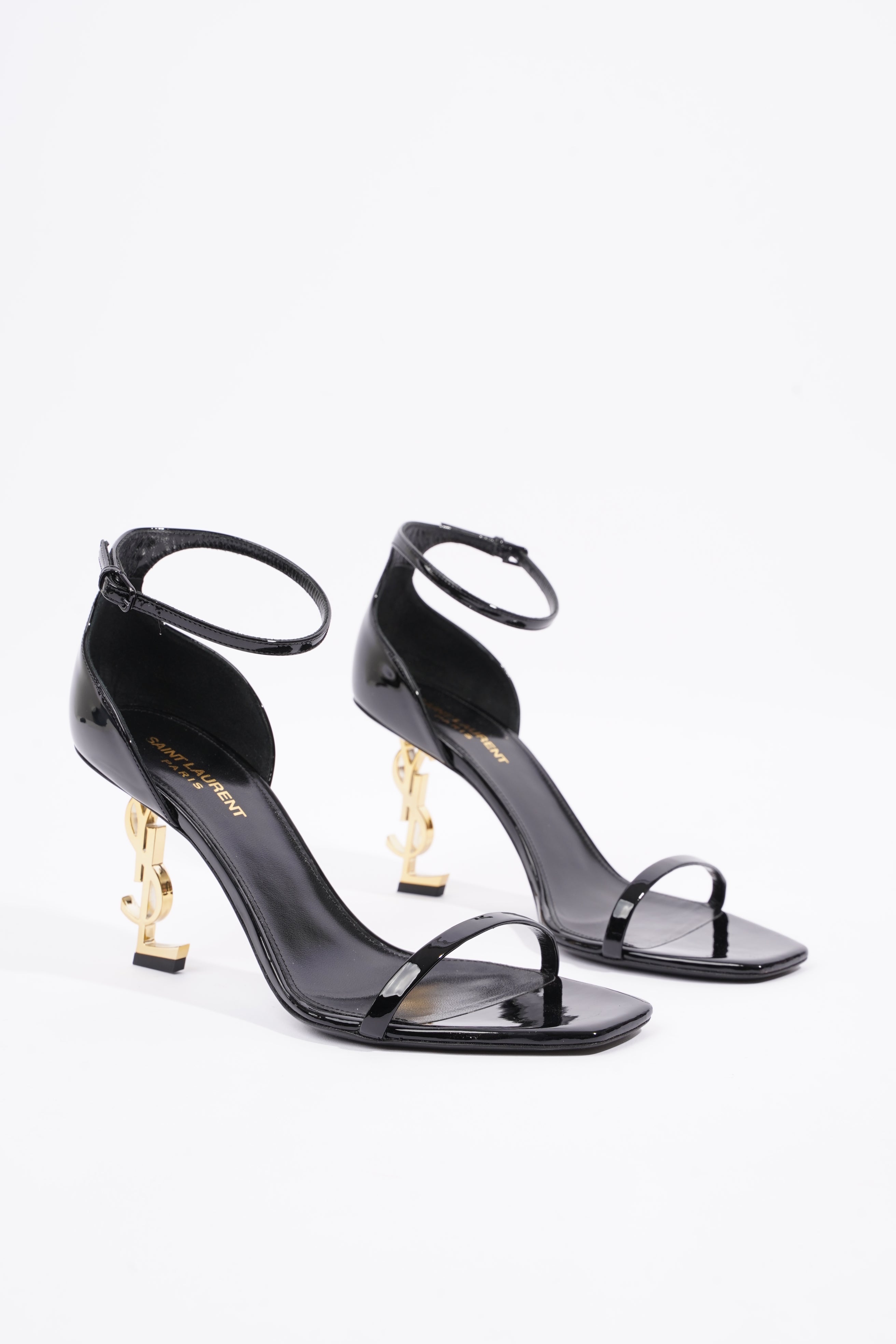 Saint Laurent Womens Opyum Patent Black EU 40 / UK 7