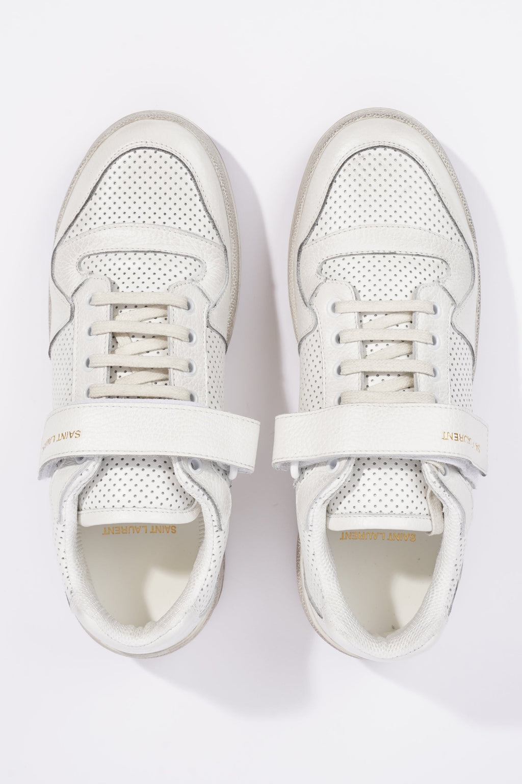 Saint Laurent Womens SL24 Low Top Sneaker White EU 41 / UK 8