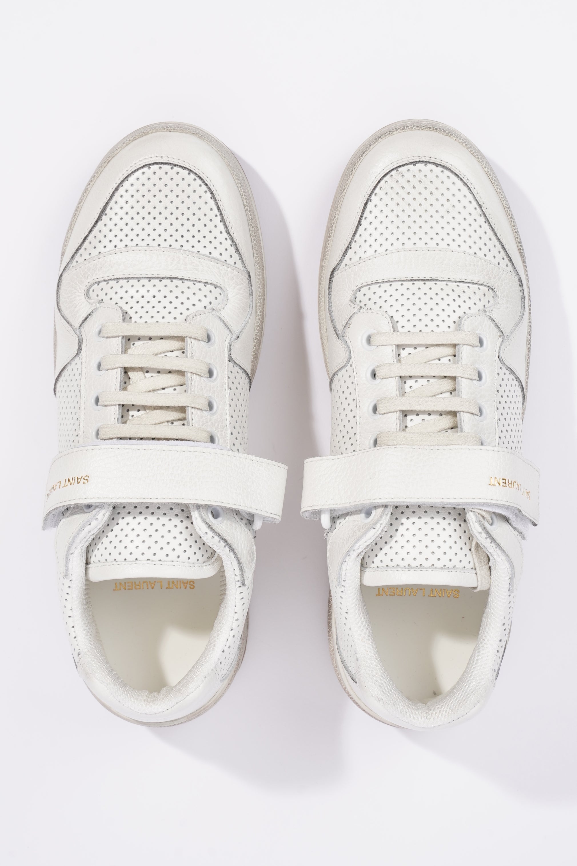 Saint Laurent Womens SL24 Low Top Sneaker White EU 41 / UK 8