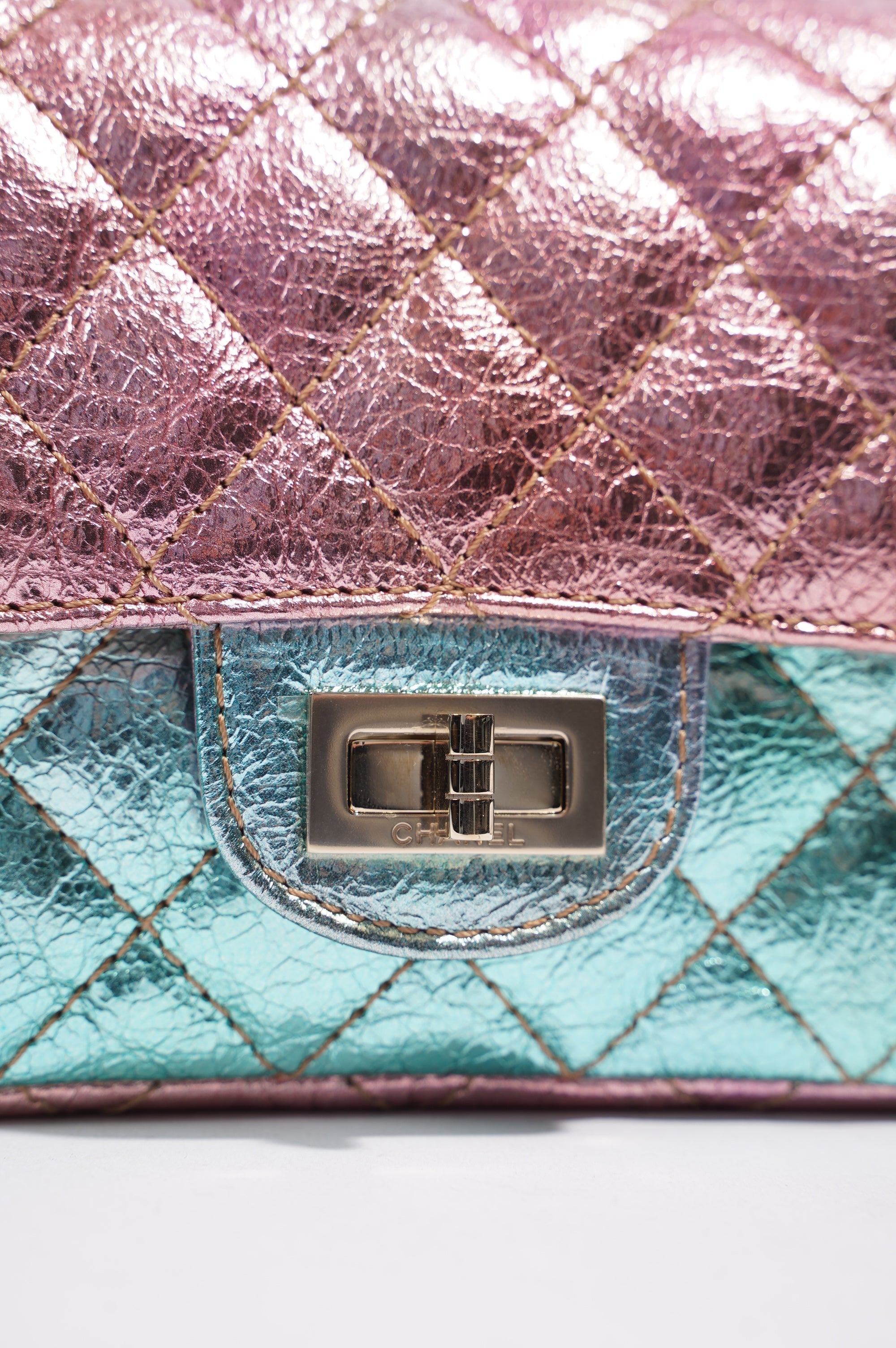 Chanel Womens The Mermaid Re-Issue 2.55 Goatskin Small