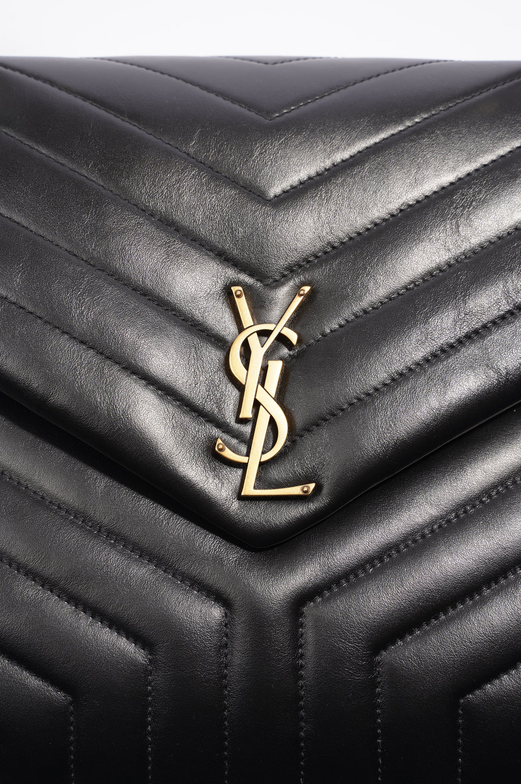 Saint Laurent Lou Lou Bag Black Leather Large