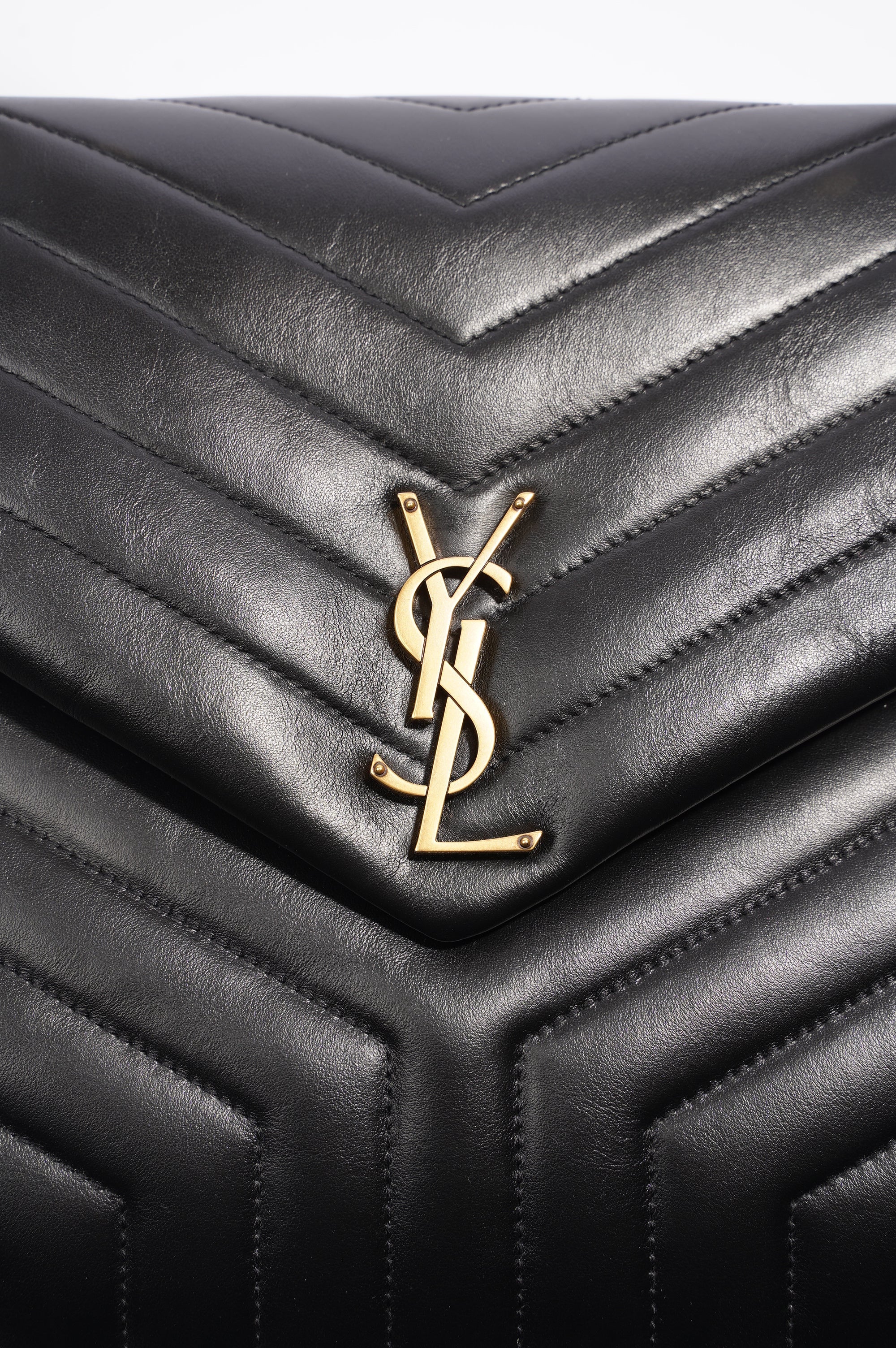 Saint Laurent Lou Lou Bag Black Leather Large