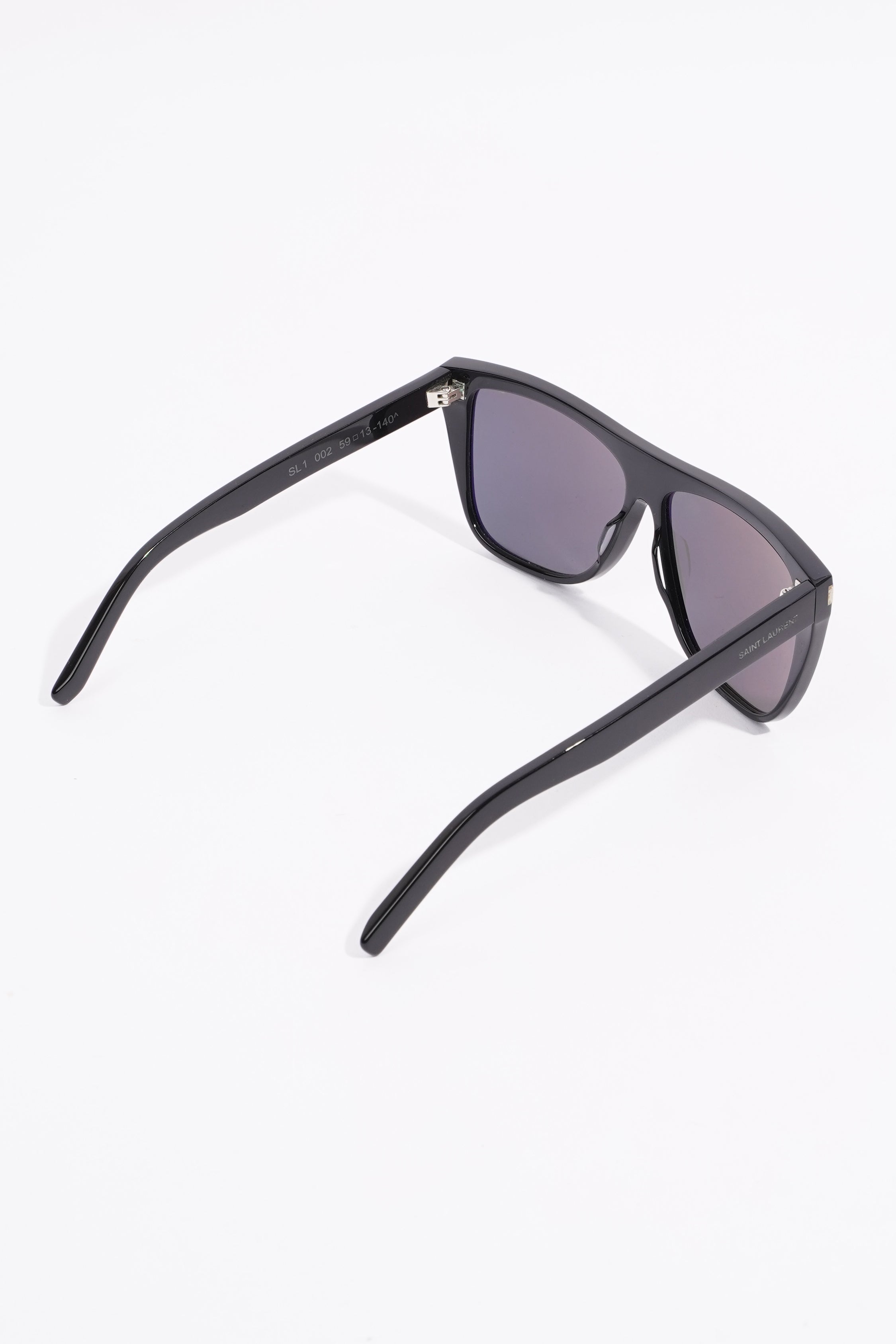 Saint Laurent Womens SL1002 Sunglasses Black Acetate 140