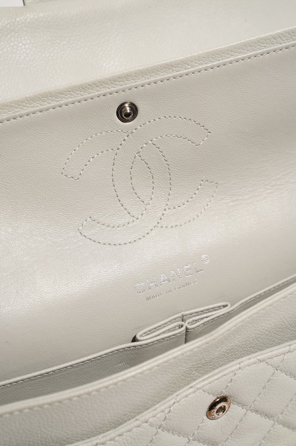 Chanel Quilted Caviar Leather Classic Double Flap Medium
