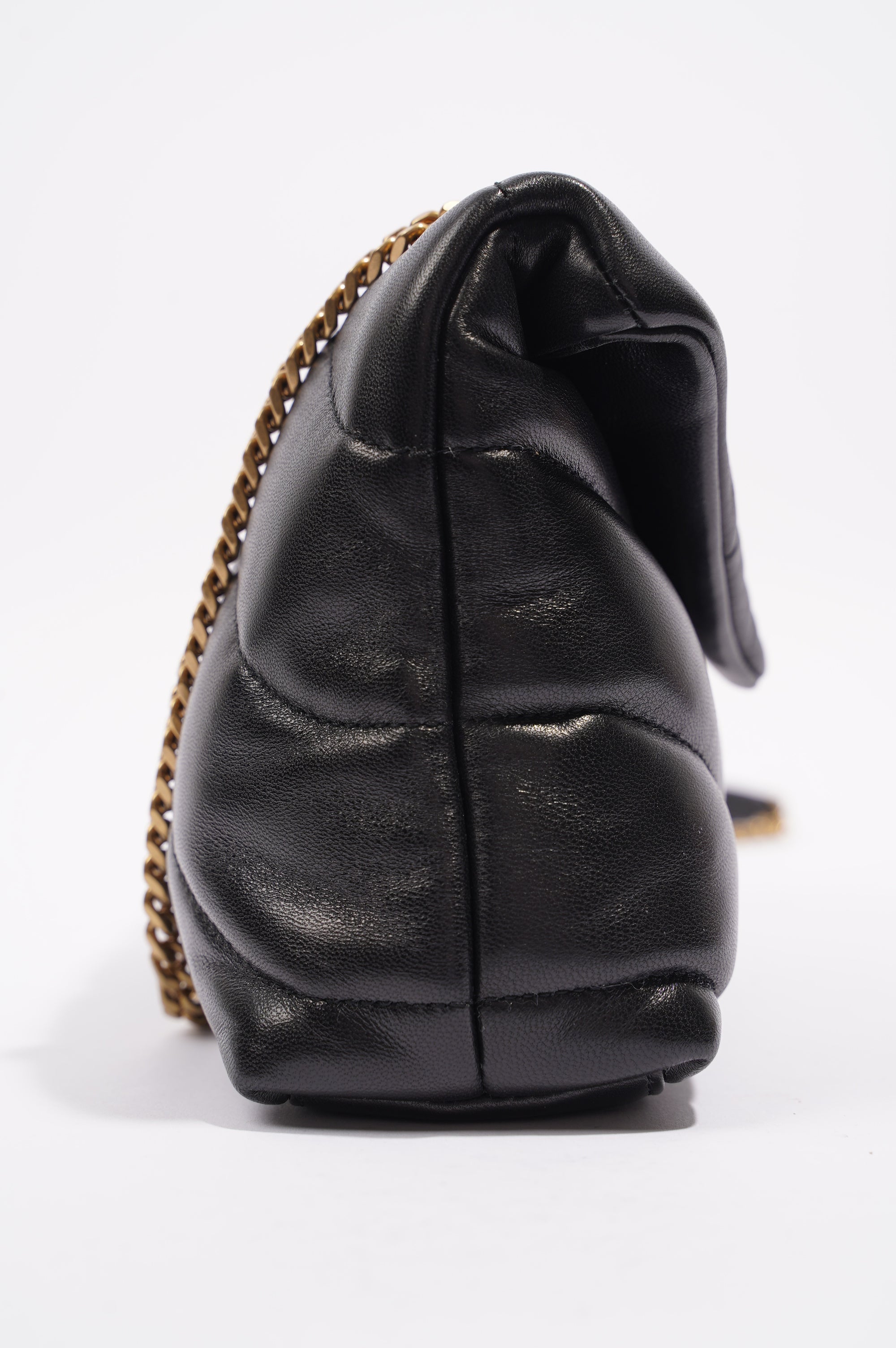 Saint Laurent Womens Loulou Toy Puffer Bag Black