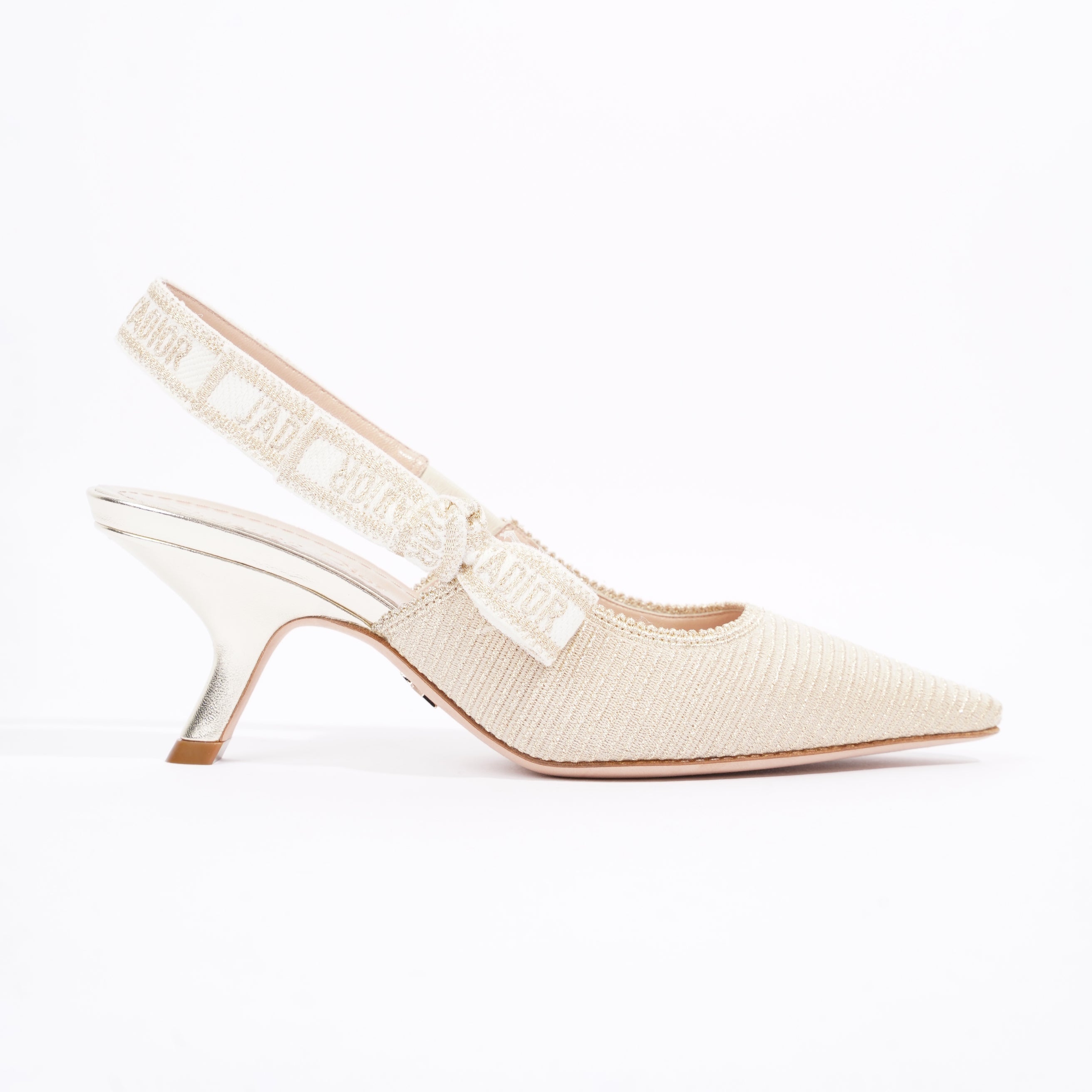 Christian Dior Womens J'adior Slingback Pump Light Gold EU 35 / UK 2