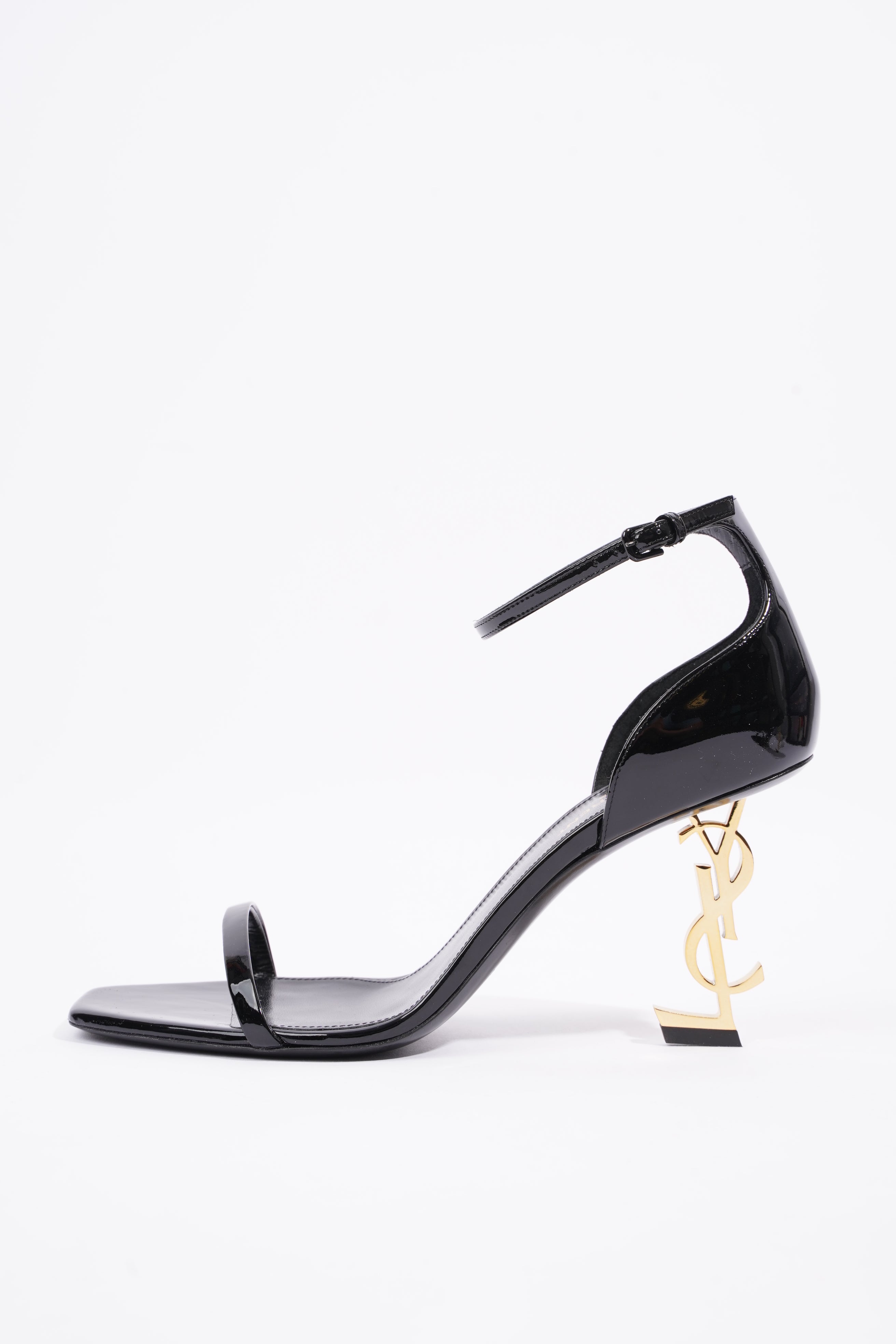 Saint Laurent Womens Opyum Patent Black EU 40 / UK 7
