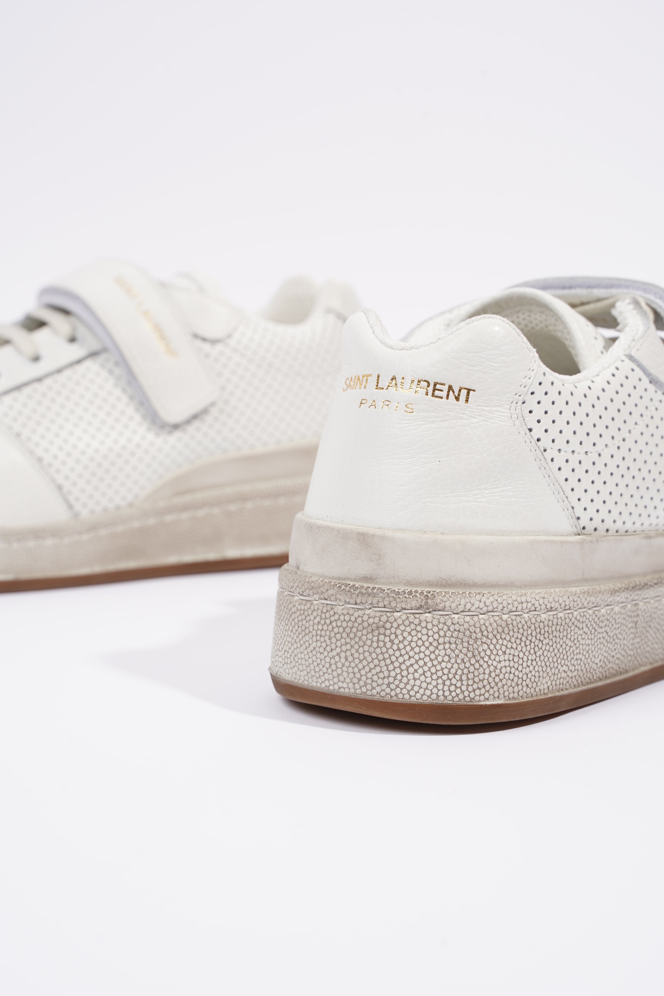 Saint Laurent Womens SL24 Low Top Sneaker White EU 41 / UK 8