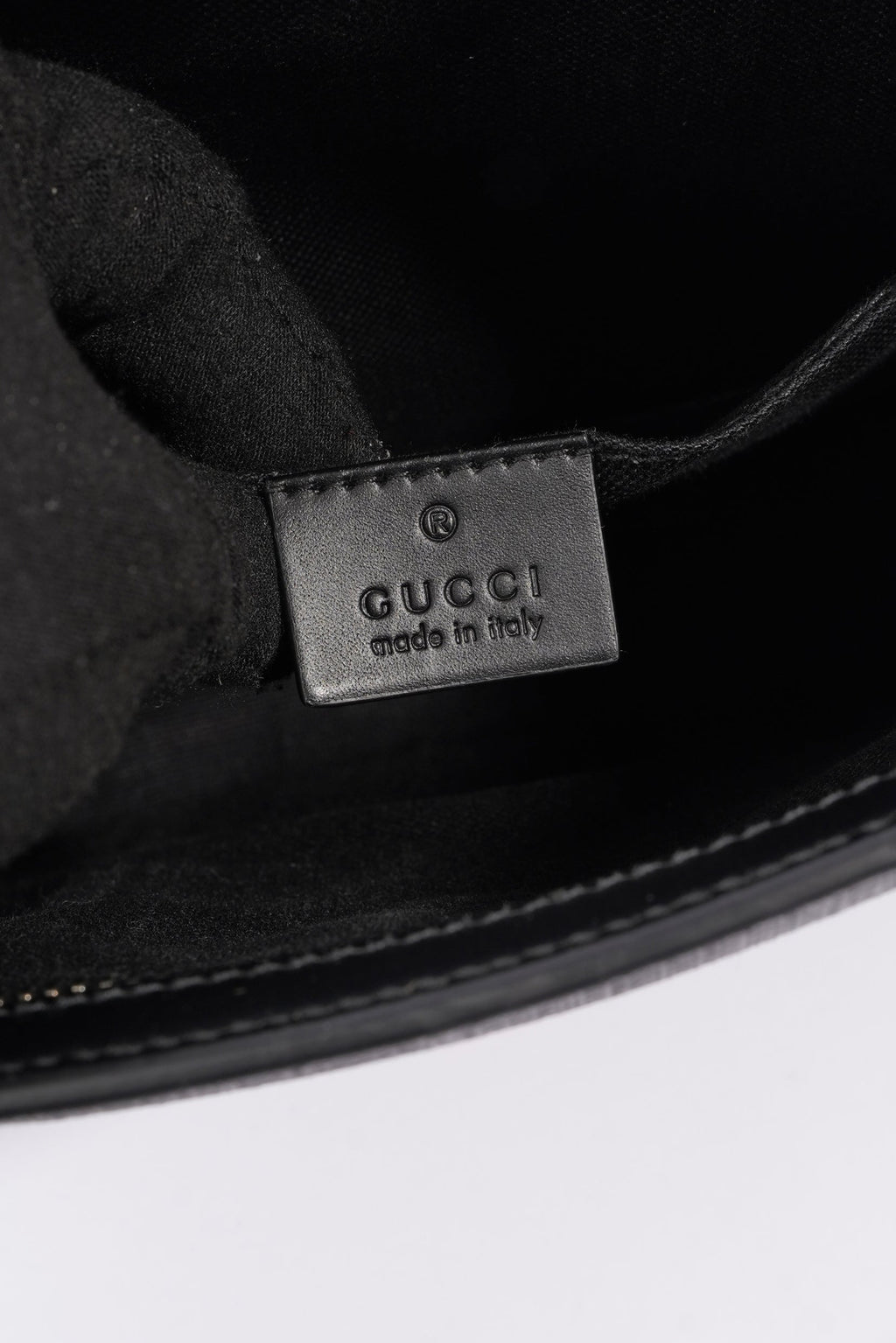 Gucci GG Supreme Pouch Black Canvas One Size