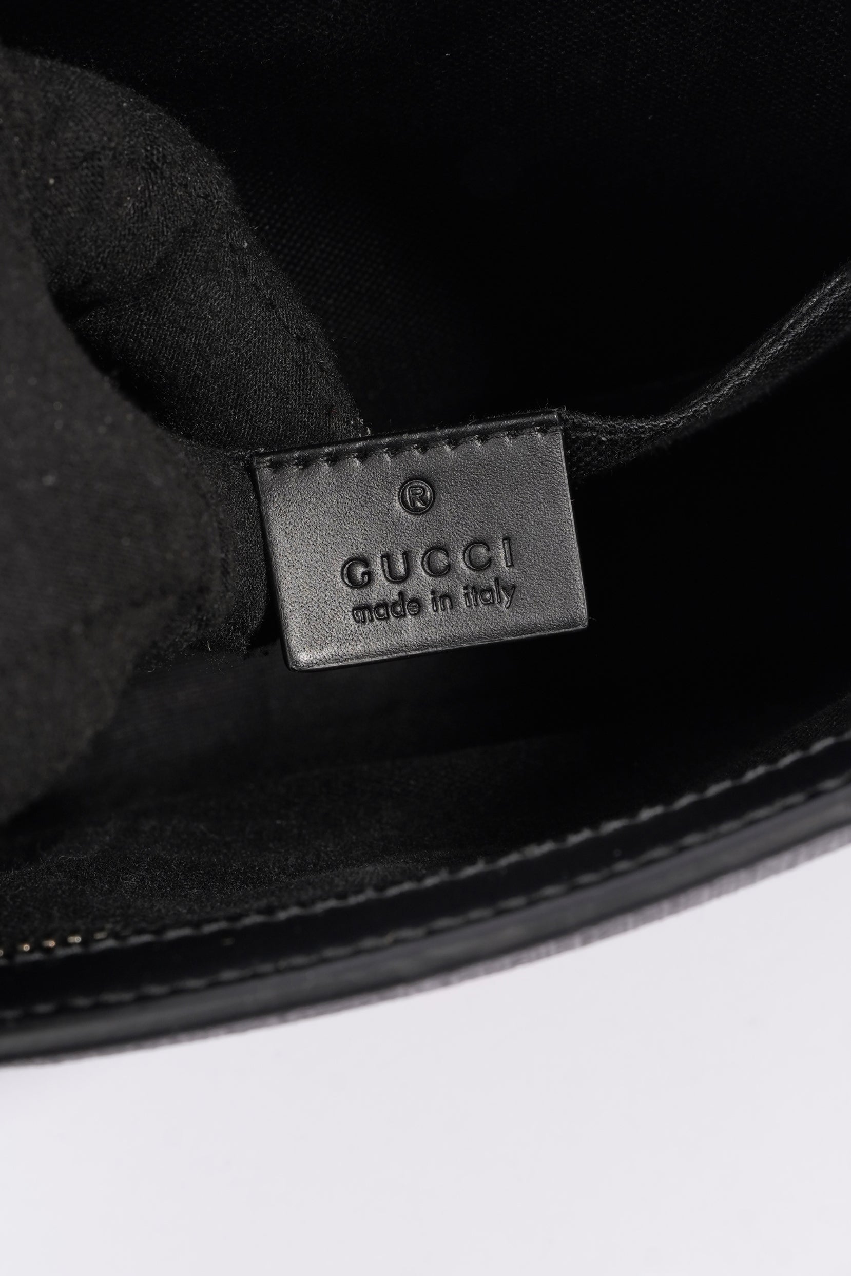 Gucci GG Supreme Pouch Black Canvas One Size
