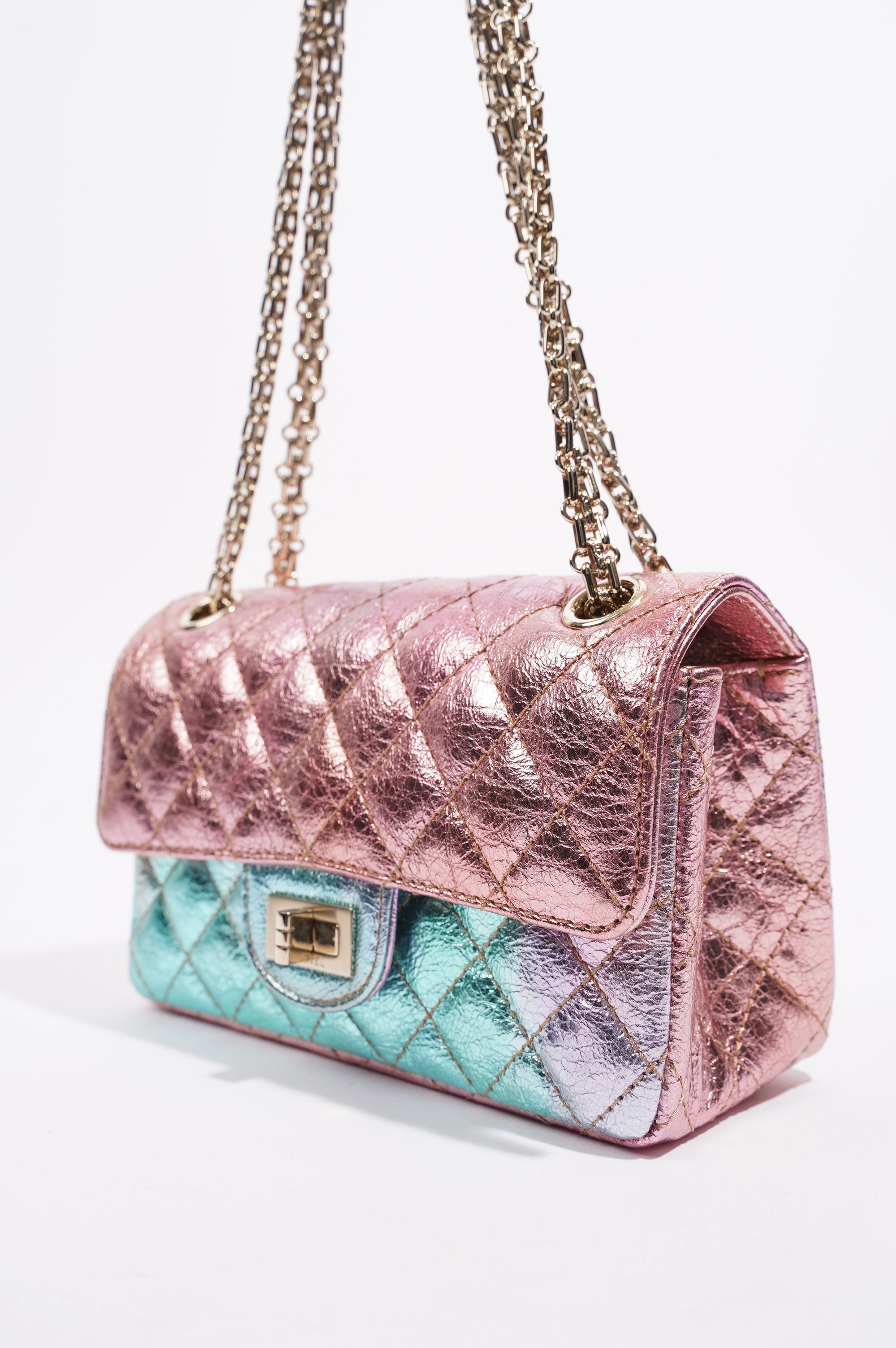 Chanel Womens The Mermaid Re-Issue 2.55 Goatskin Small