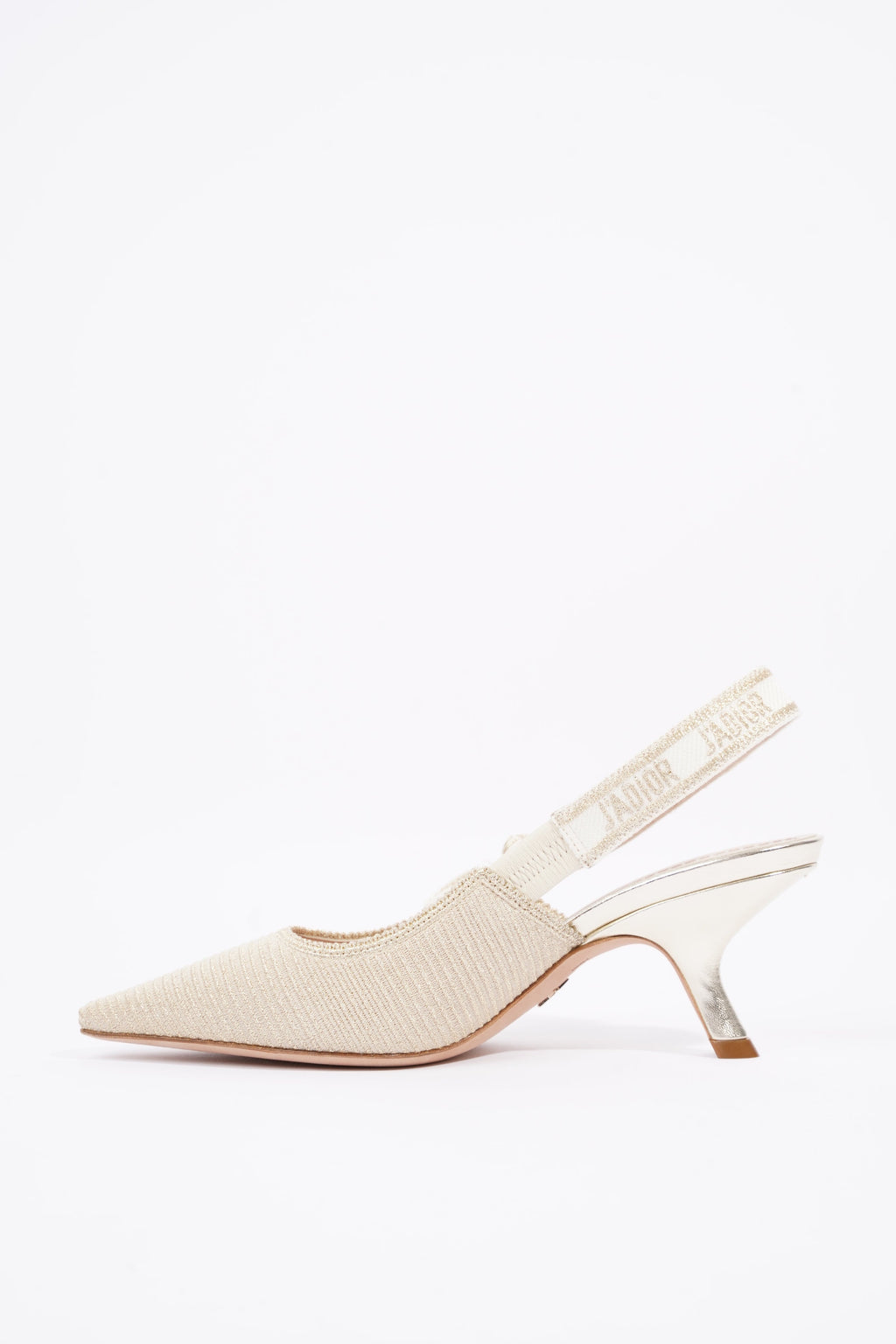 Christian Dior Womens J'adior Slingback Pump Light Gold EU 35 / UK 2