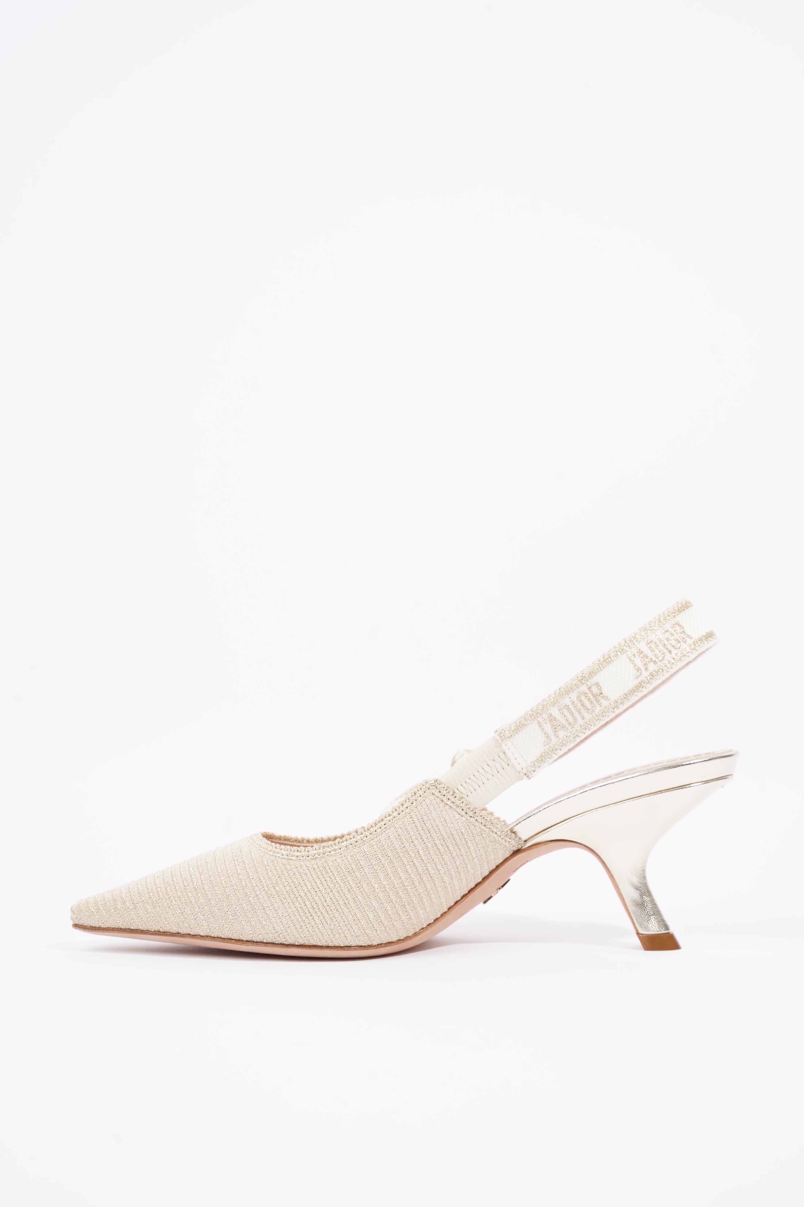 Christian Dior Womens J'adior Slingback Pump Light Gold EU 35 / UK 2