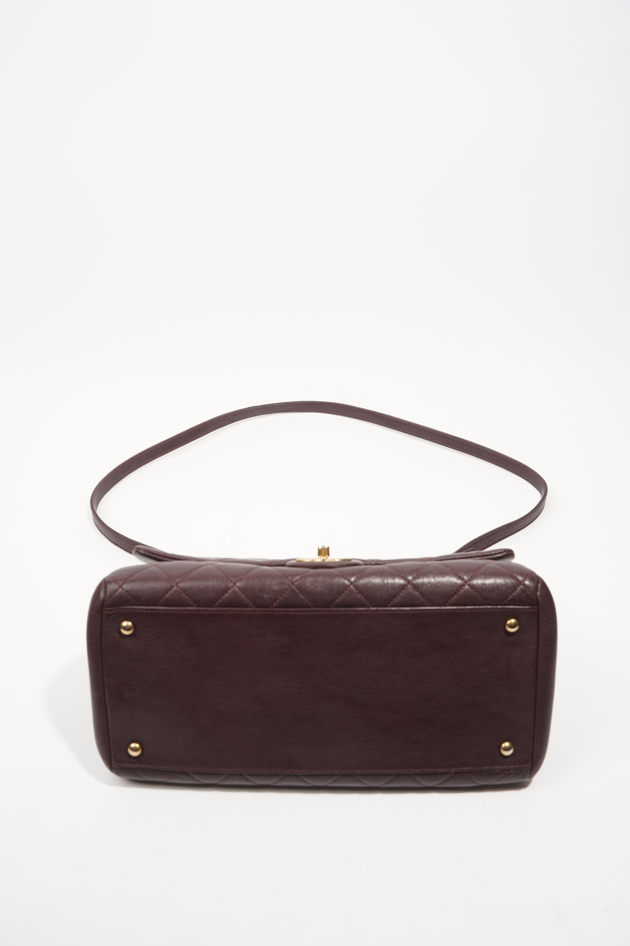 Chanel Womens Trapezio Purple