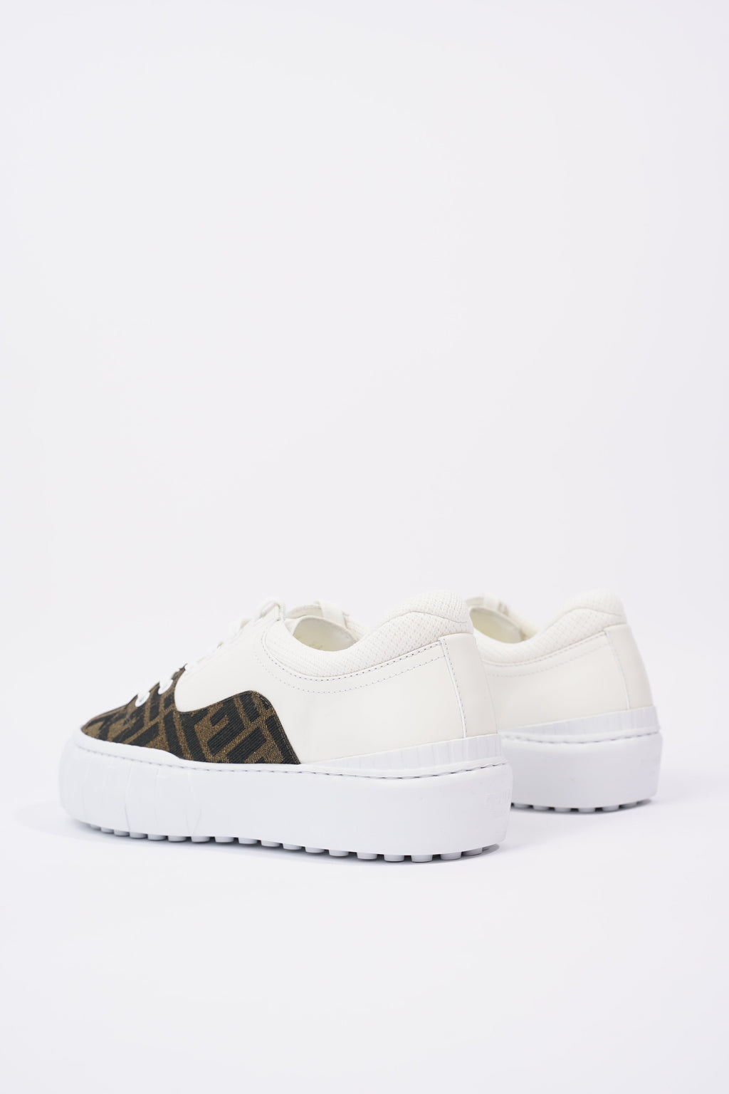 Fendi Womens Force Sneaker White / Monogram EU 38 / UK 5