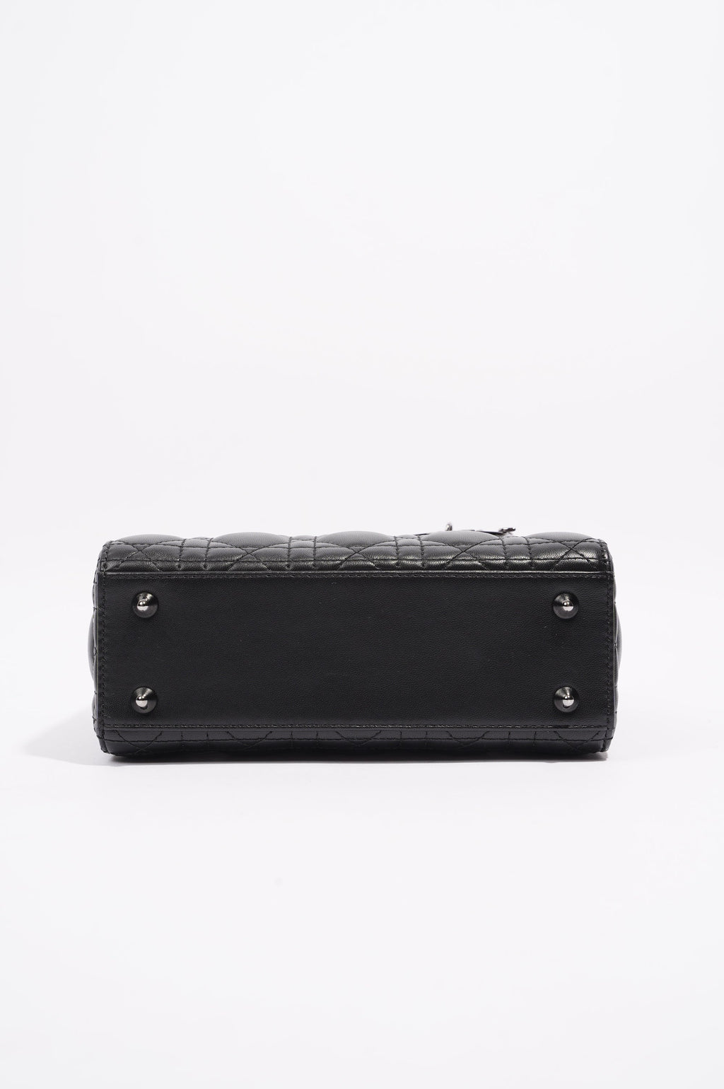 Christian Dior Womens Lady Dior Black Lambskin Small