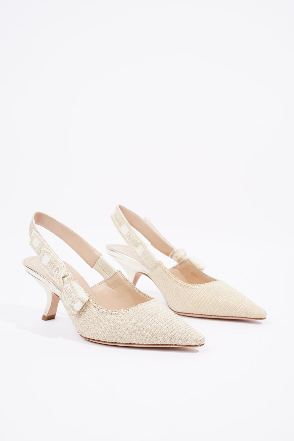 Christian Dior Womens J'adior Slingback Pump Light Gold EU 35 / UK 2