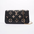 Louis Vuitton Womens Felicie Pochette Black / White
