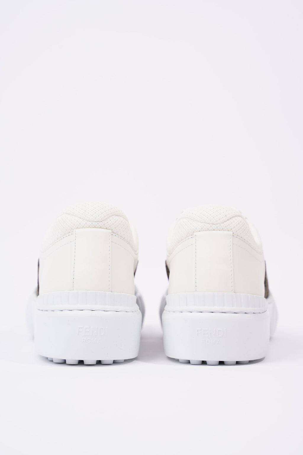 Fendi Womens Force Sneaker White / Monogram EU 38 / UK 5