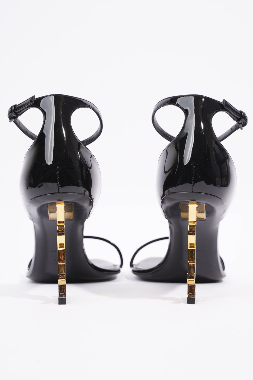 Saint Laurent Womens Opyum Patent Black EU 40 / UK 7
