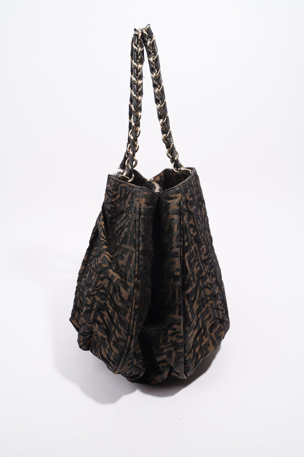 Fendi Womens Tobacco Zucca Canvas Bag Brown