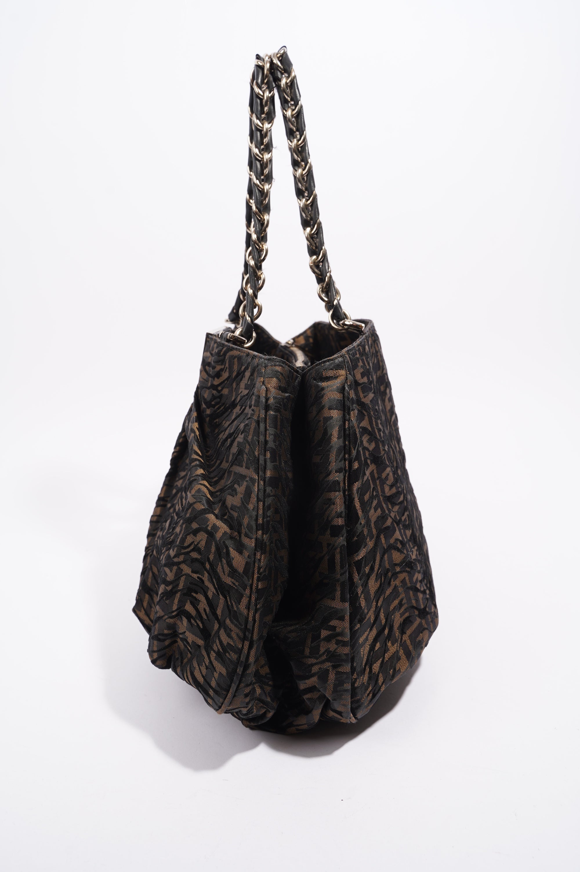 Fendi Womens Tobacco Zucca Canvas Bag Brown