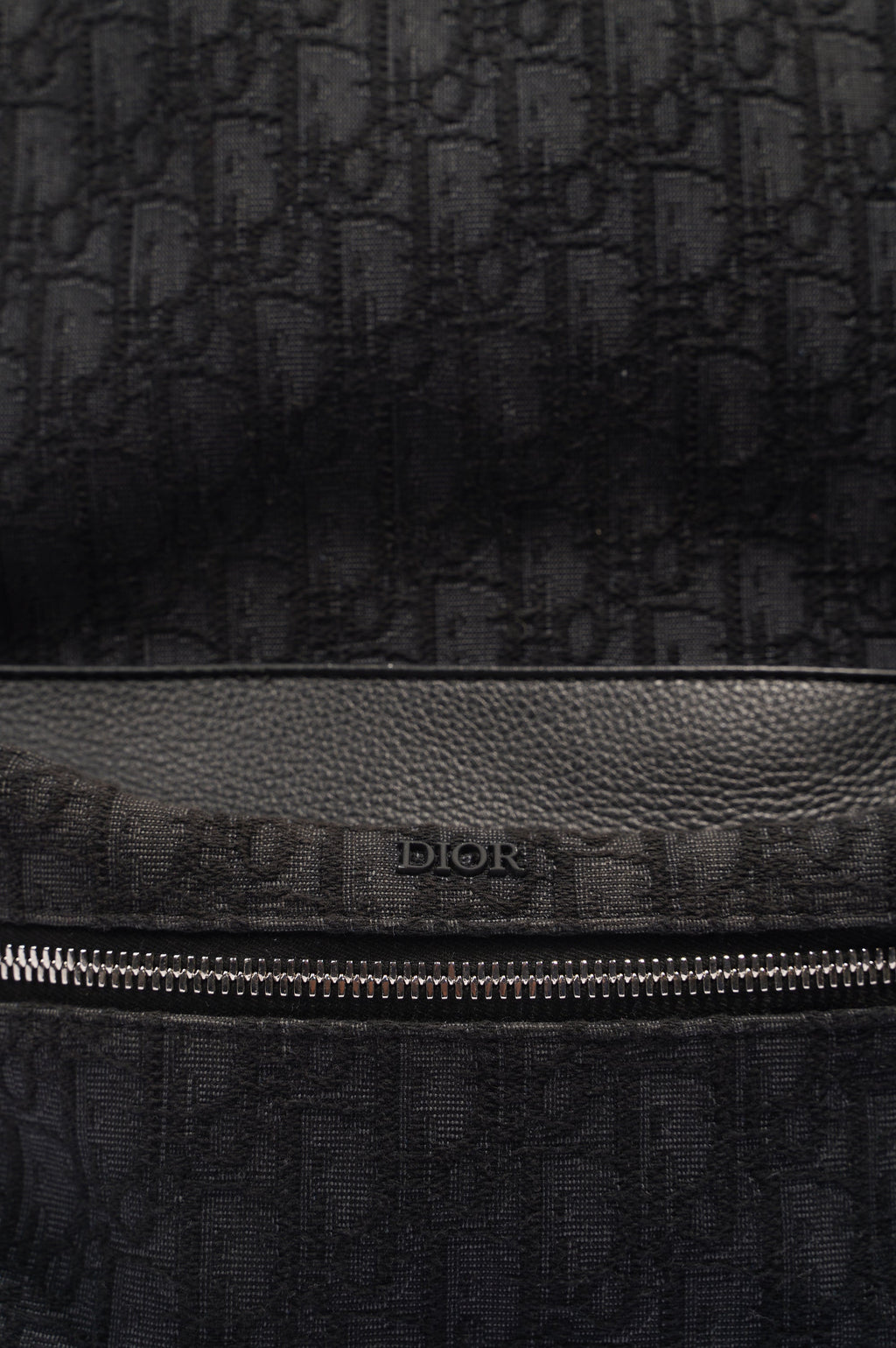 Christian Dior Mens Rider Backpack Black Canvas / Leather