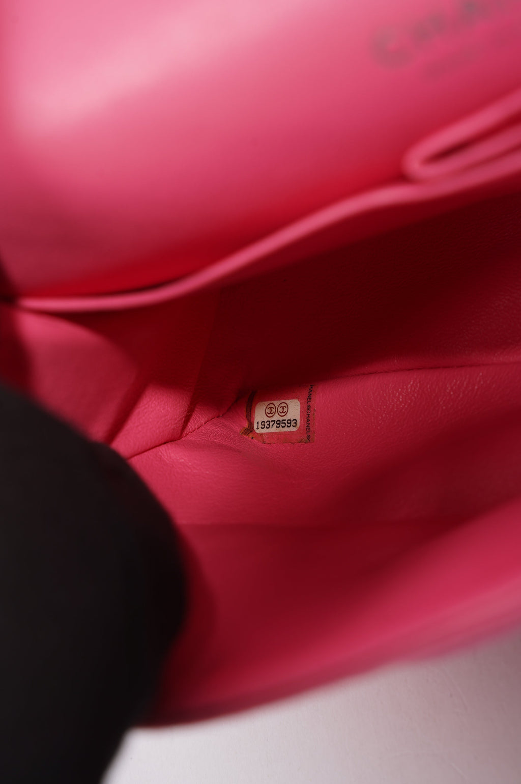 Chanel Womens Fabric Double Flap Bag Pink Medium