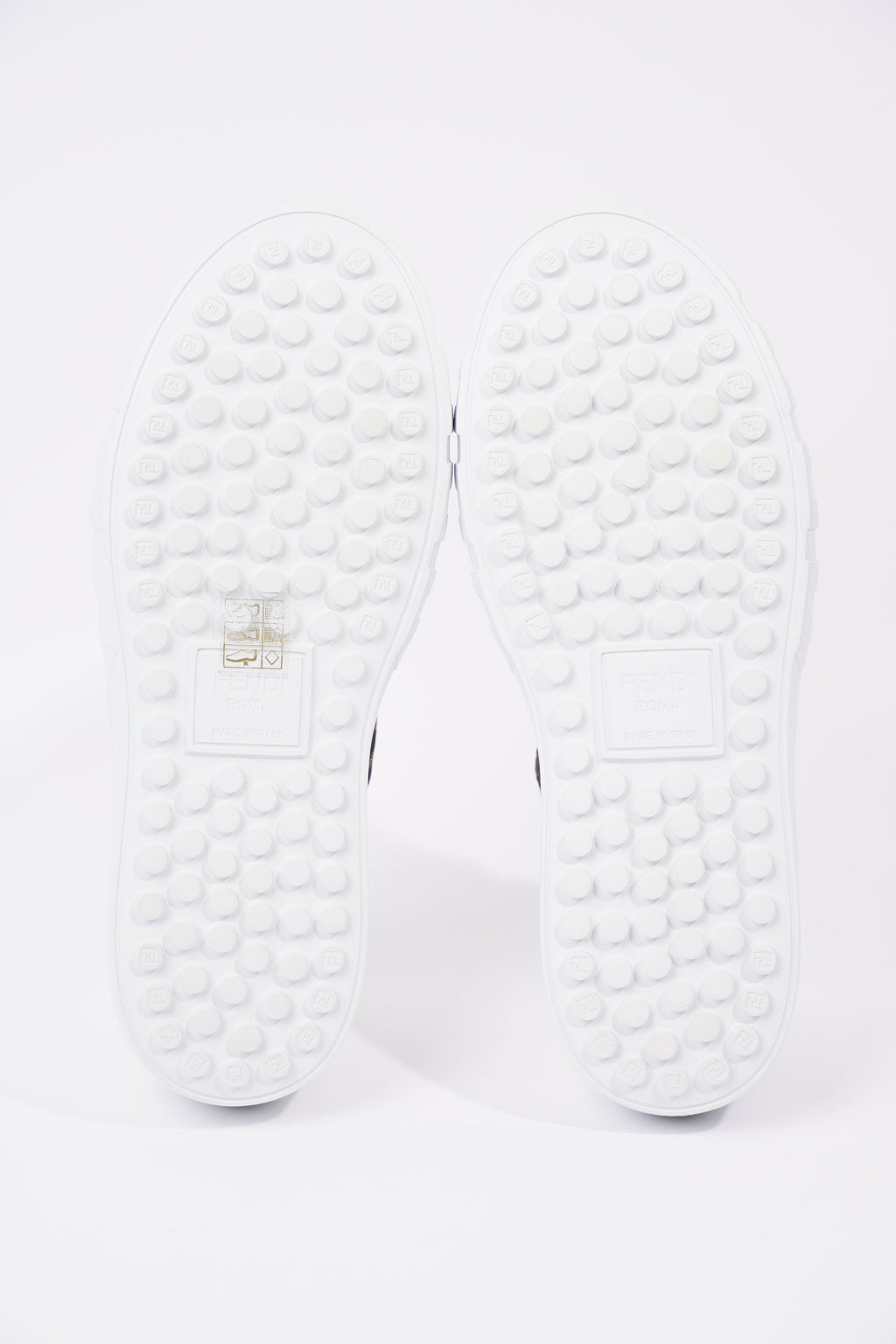 Fendi Womens Force Sneaker White / Monogram EU 38 / UK 5