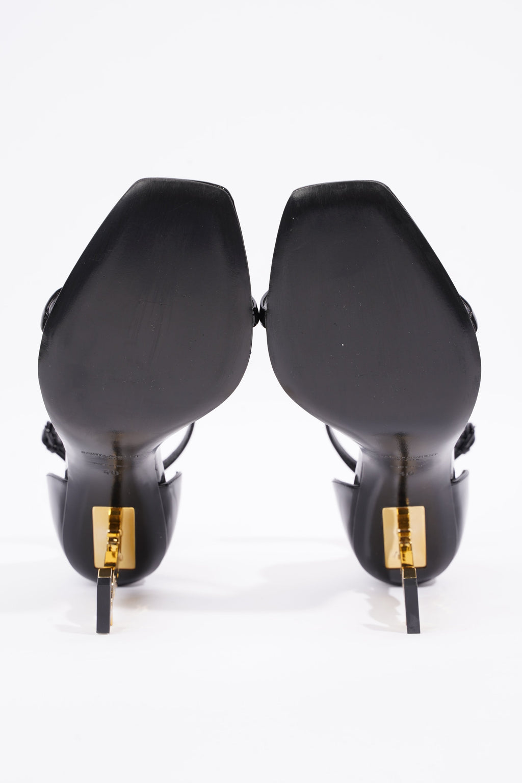 Saint Laurent Womens Opyum Patent Black EU 40 / UK 7