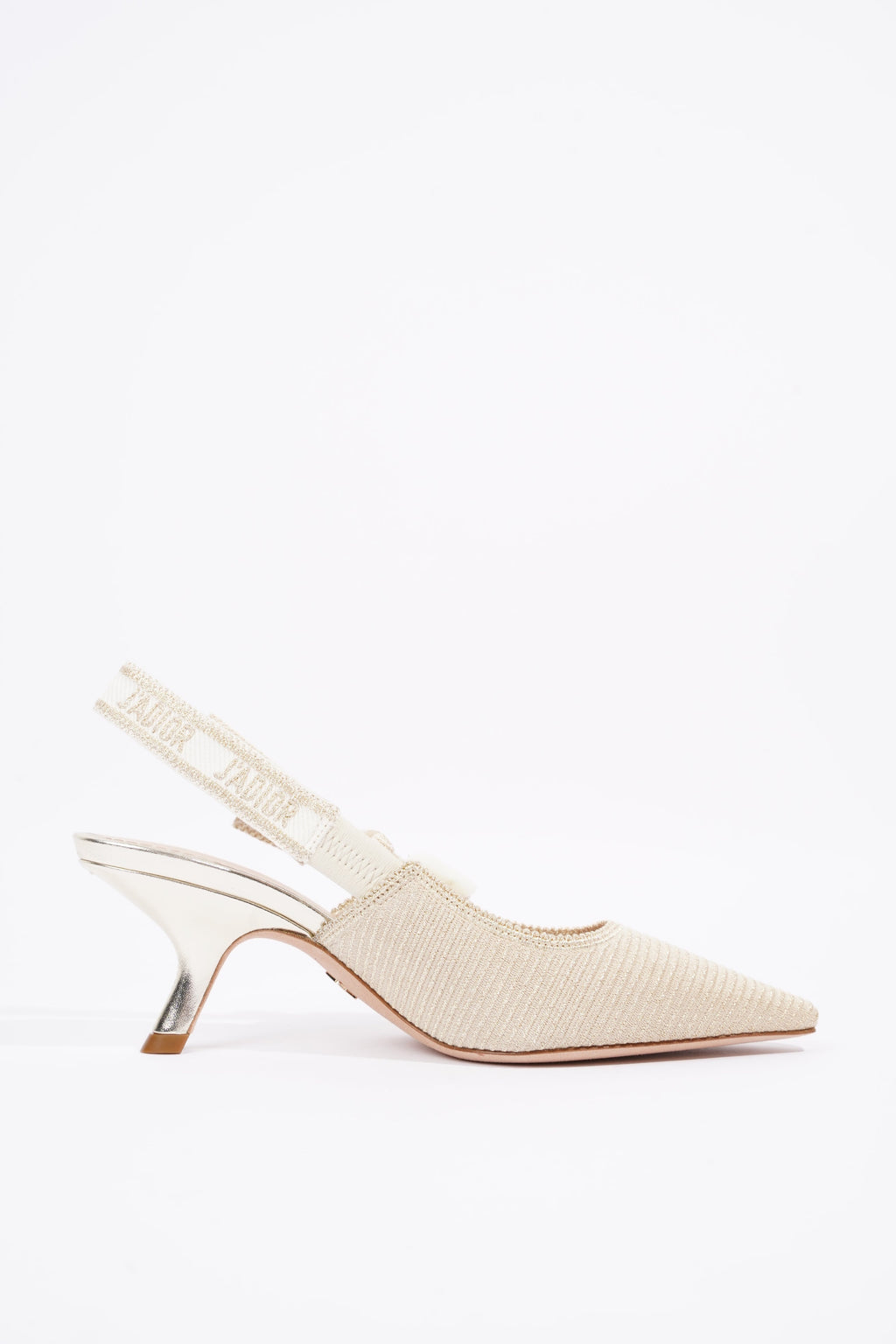 Christian Dior Womens J'adior Slingback Pump Light Gold EU 35 / UK 2